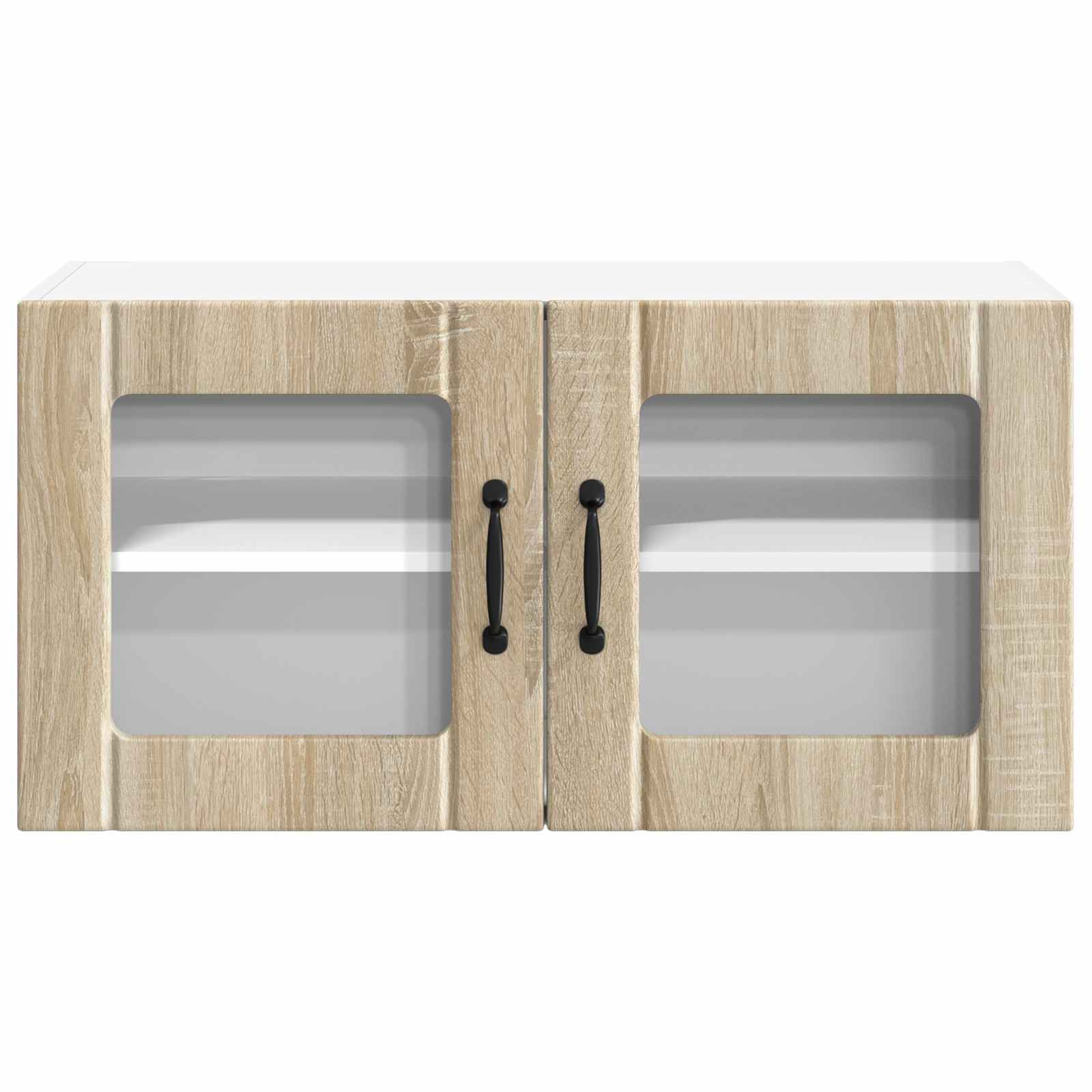 Wandglas-Schrank LUCCA Sonoma-Eiche 80 x 31 x 40 cm