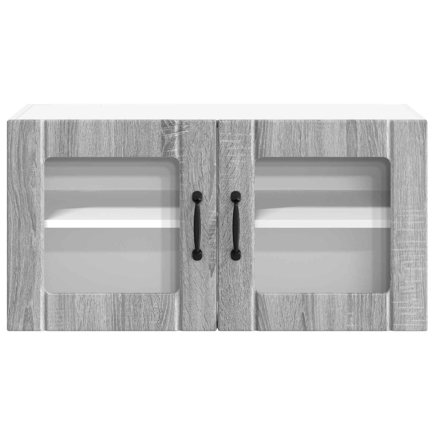 Wandglas-Schrank LUCCA Graues Sonoma 80 x 31 x 40 cm