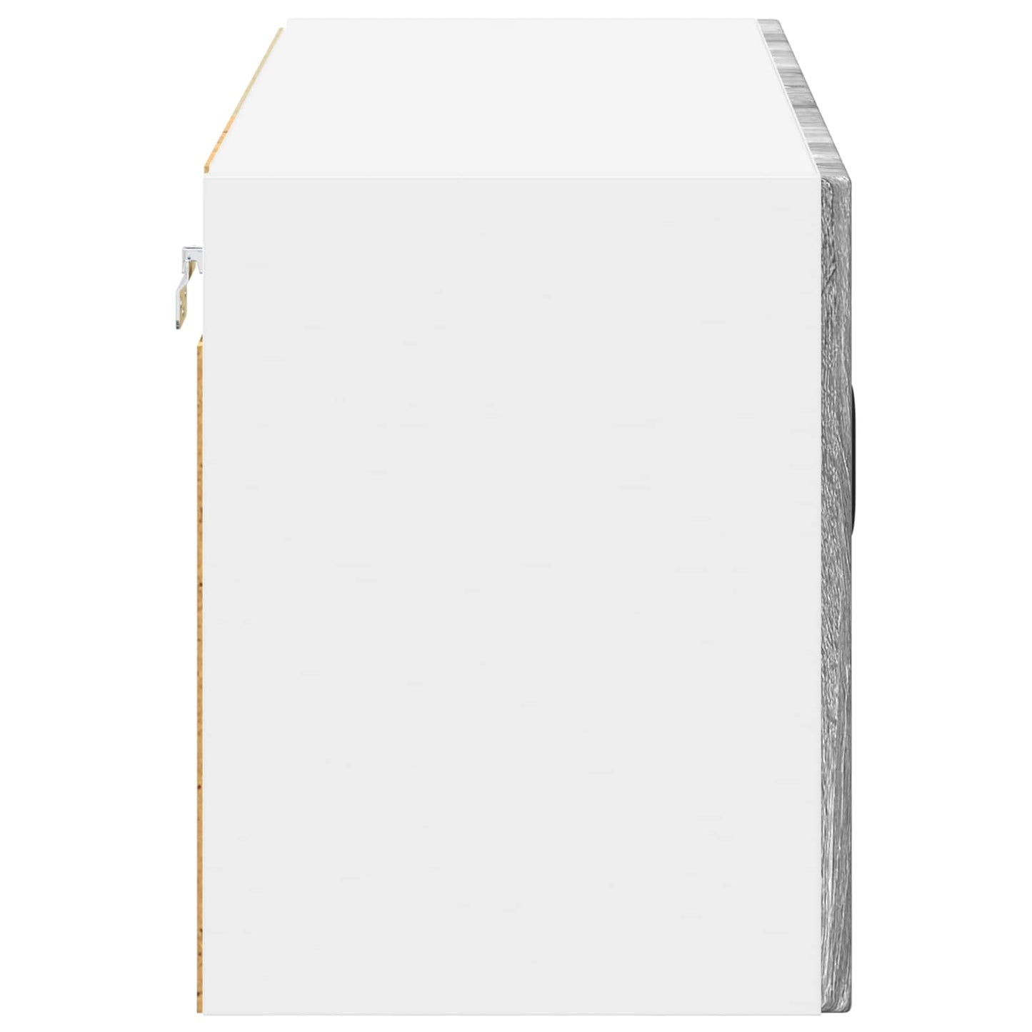 Wandglas-Schrank LUCCA Graues Sonoma 80 x 31 x 40 cm