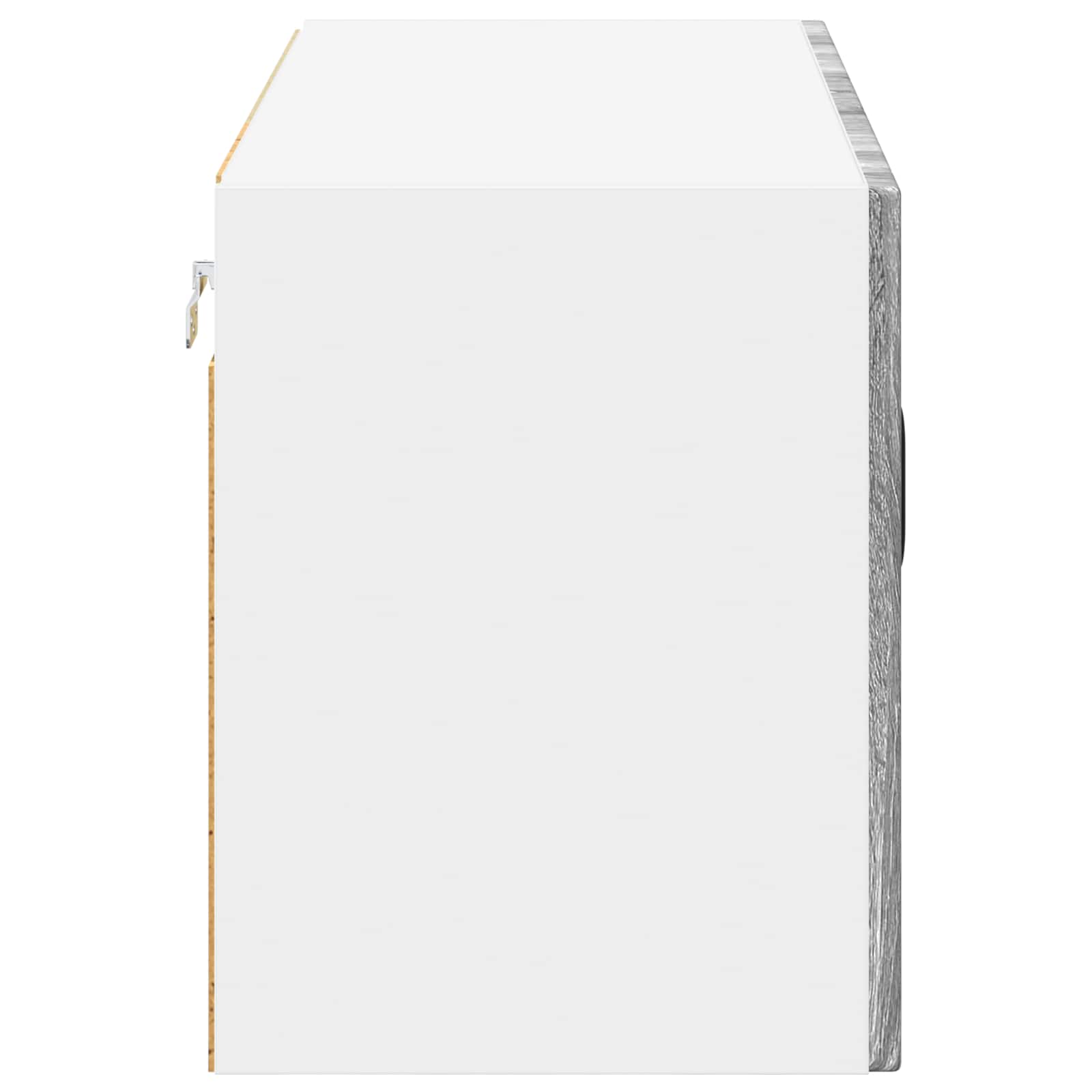 Wandglas-Schrank LUCCA Graues Sonoma 80 x 31 x 40 cm