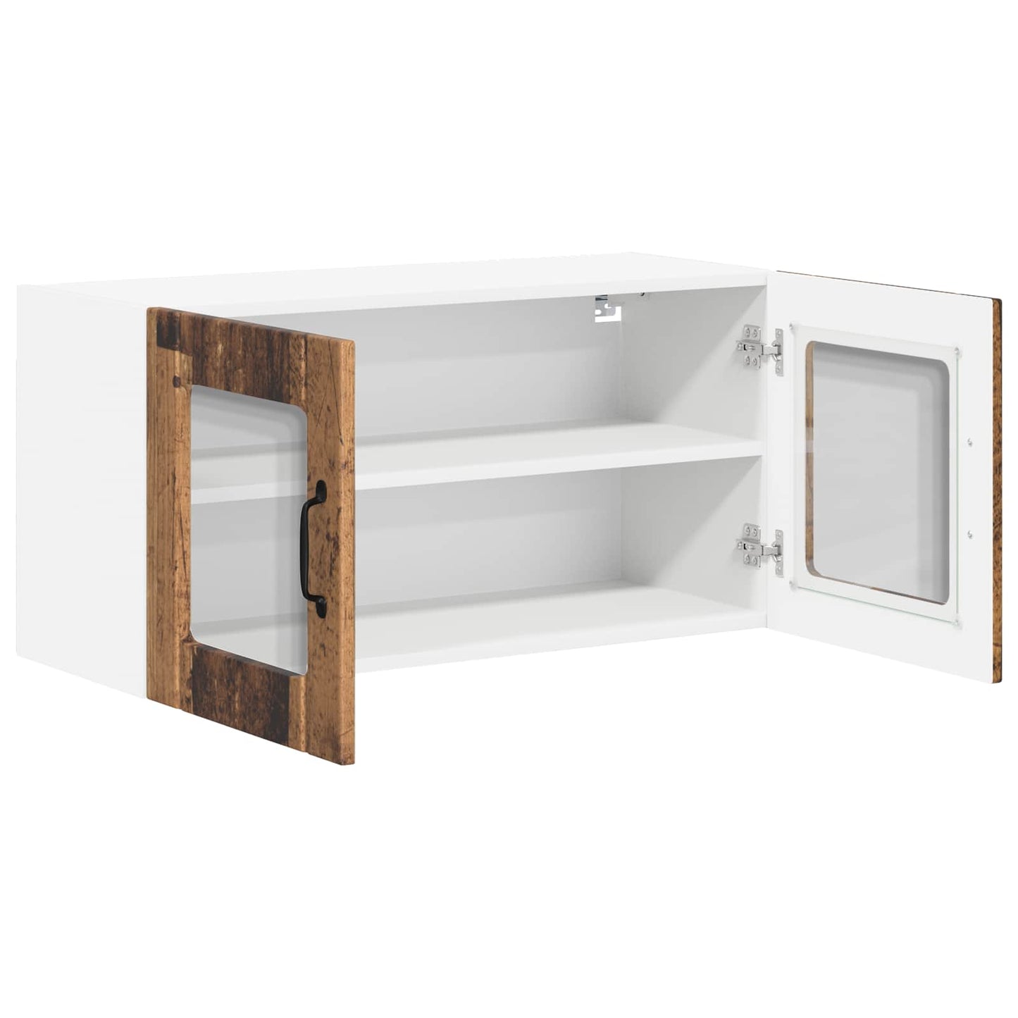 Wandglas-Schrank LUCCA Altholz 80 x 31 x 40 cm Holzwerkstoff