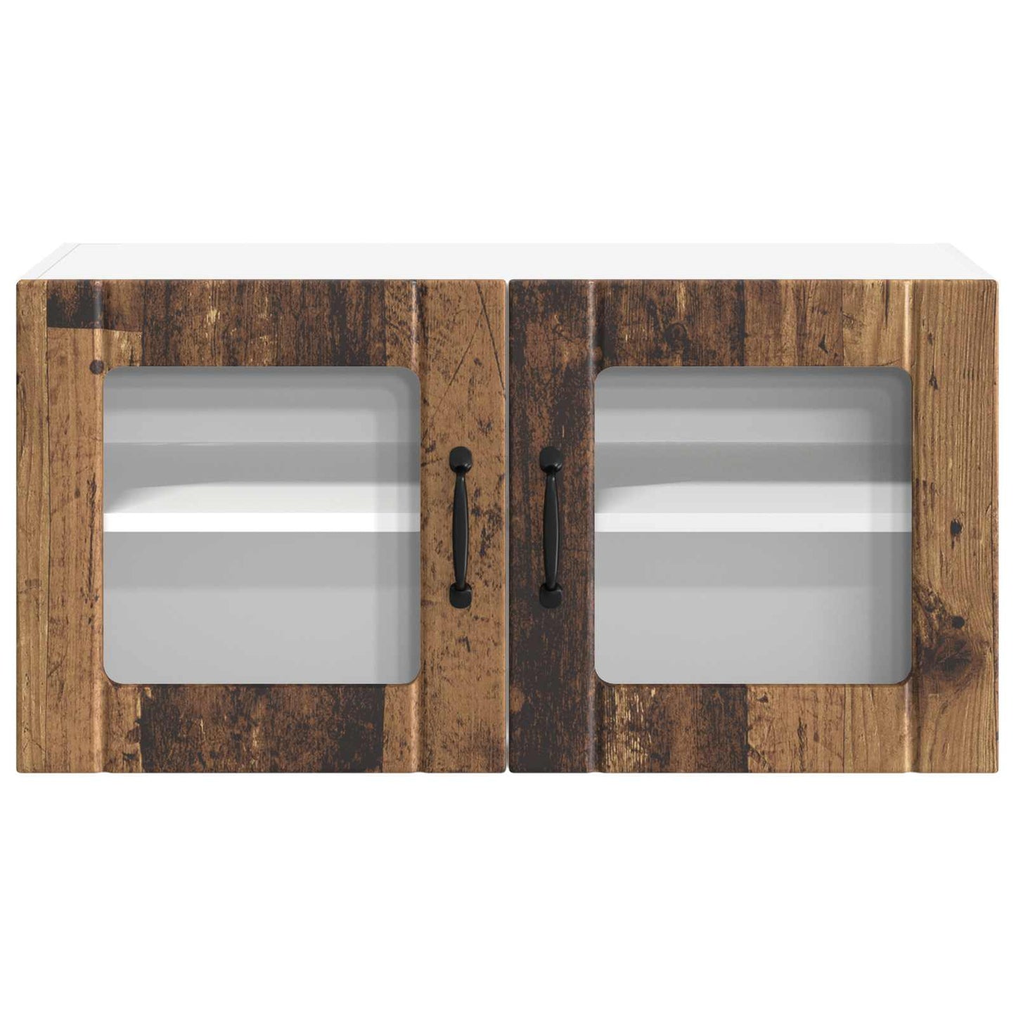 Wandglas-Schrank LUCCA Altholz 80 x 31 x 40 cm Holzwerkstoff
