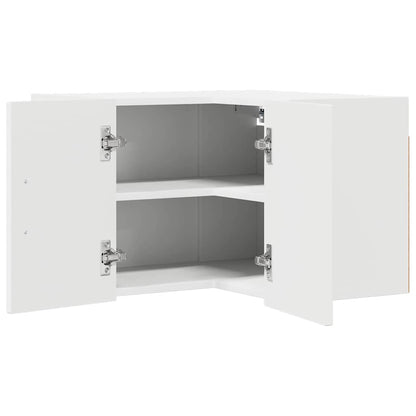 Wand-Eckschrank LUCCA Weiß 57 x 57 x 40 cm Holzwerkstoff