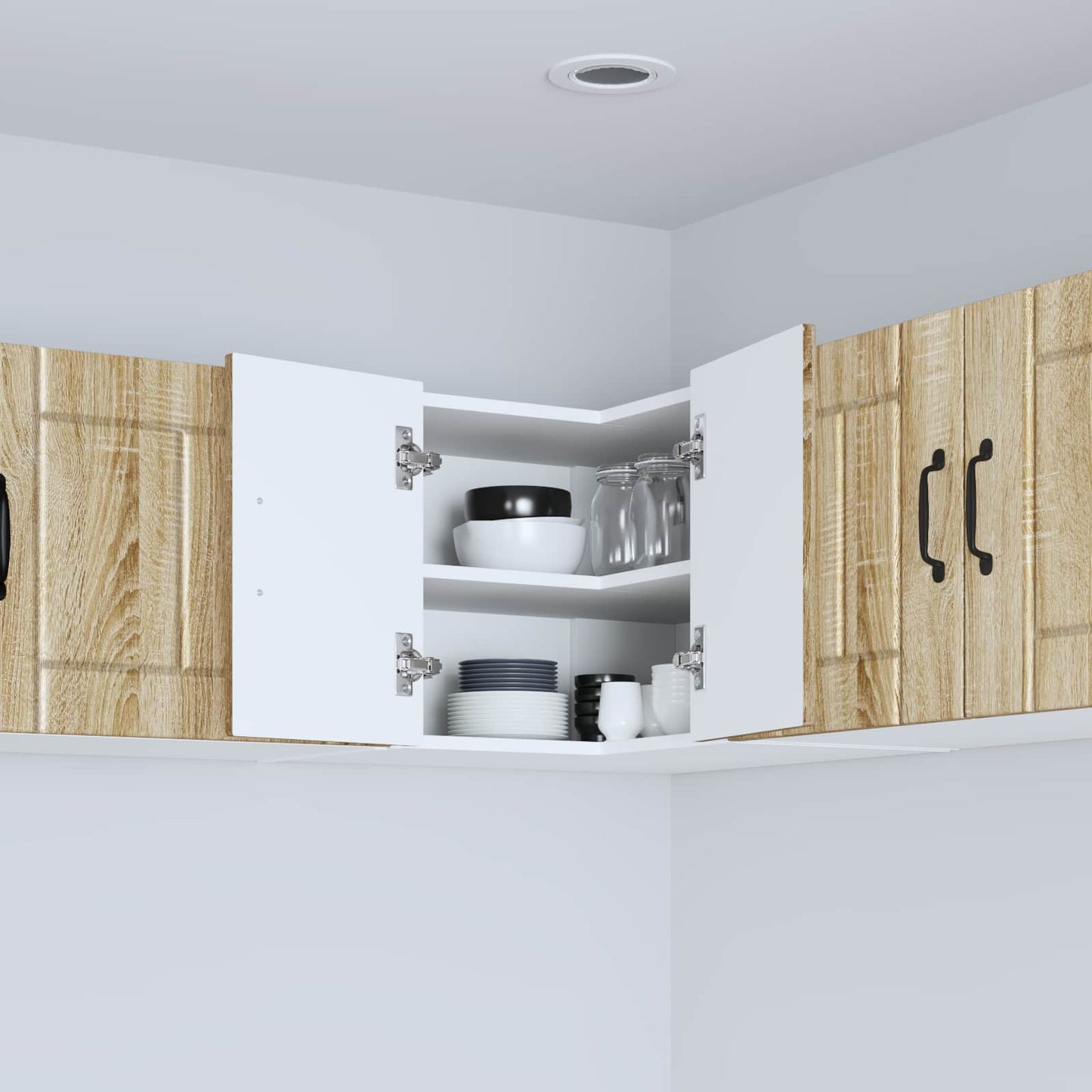 Wand-Eckschrank LUCCA Sonoma-Eiche 57 x 57 x 40 cm