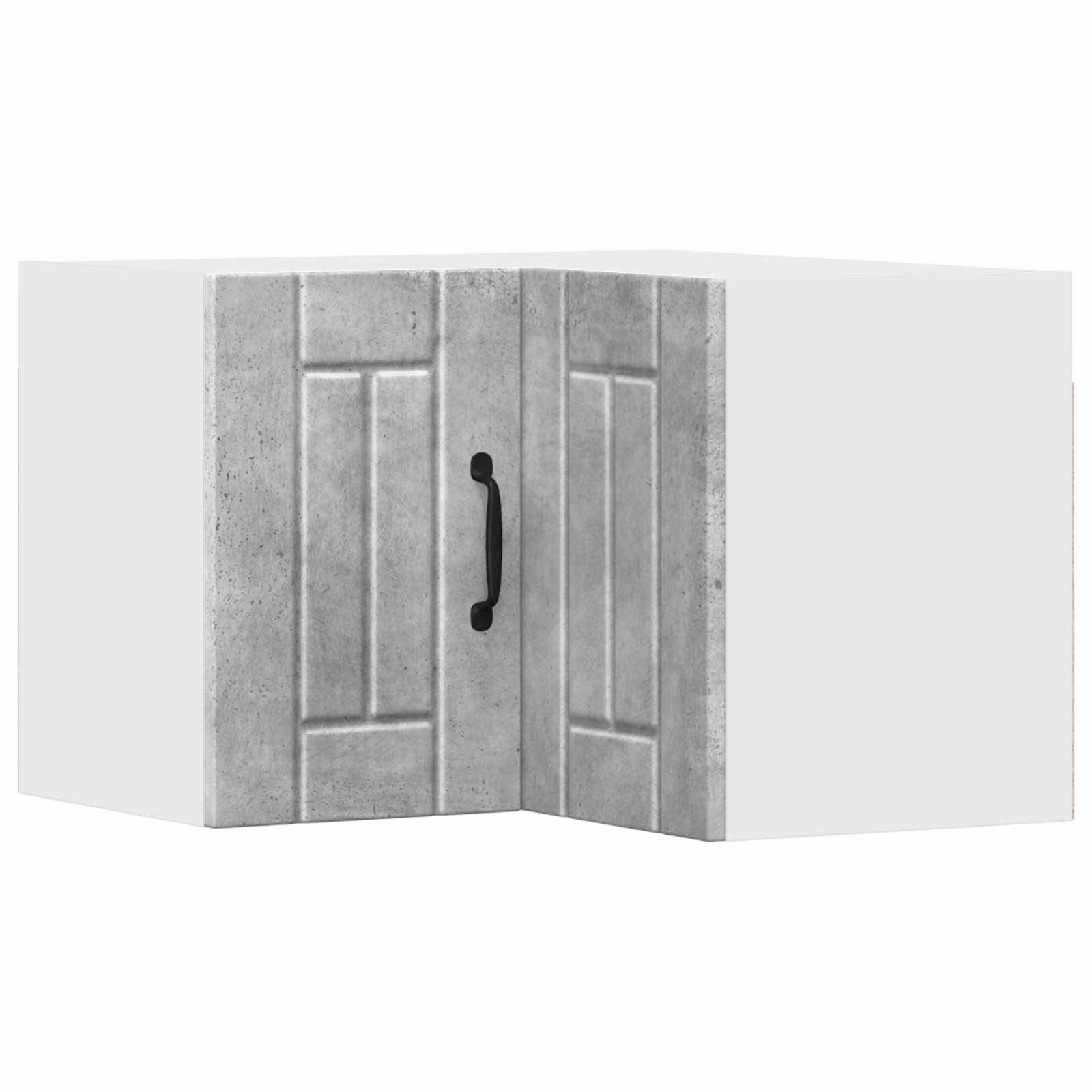 Wand-Eckschrank LUCCA Betongrau 57 x 57 x 40 cm Holzwerkstoff