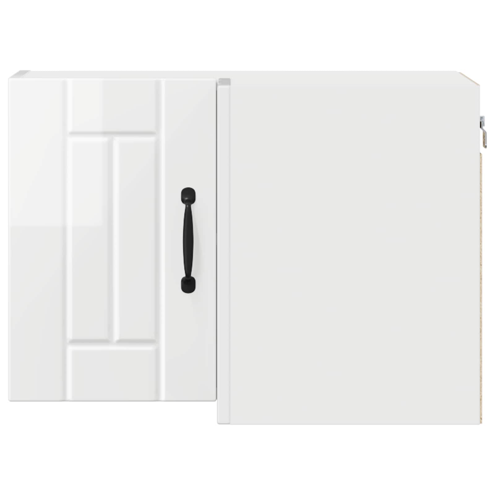 Wand-Eckschrank LUCCA Hochglanz Weiß 57 x 57 x 40 cm