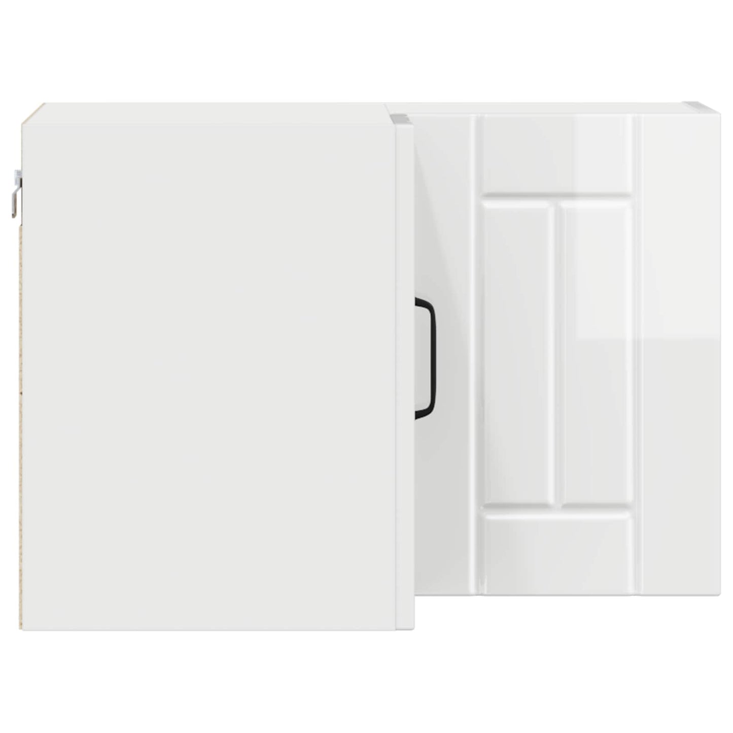 Wand-Eckschrank LUCCA Hochglanz Weiß 57 x 57 x 40 cm