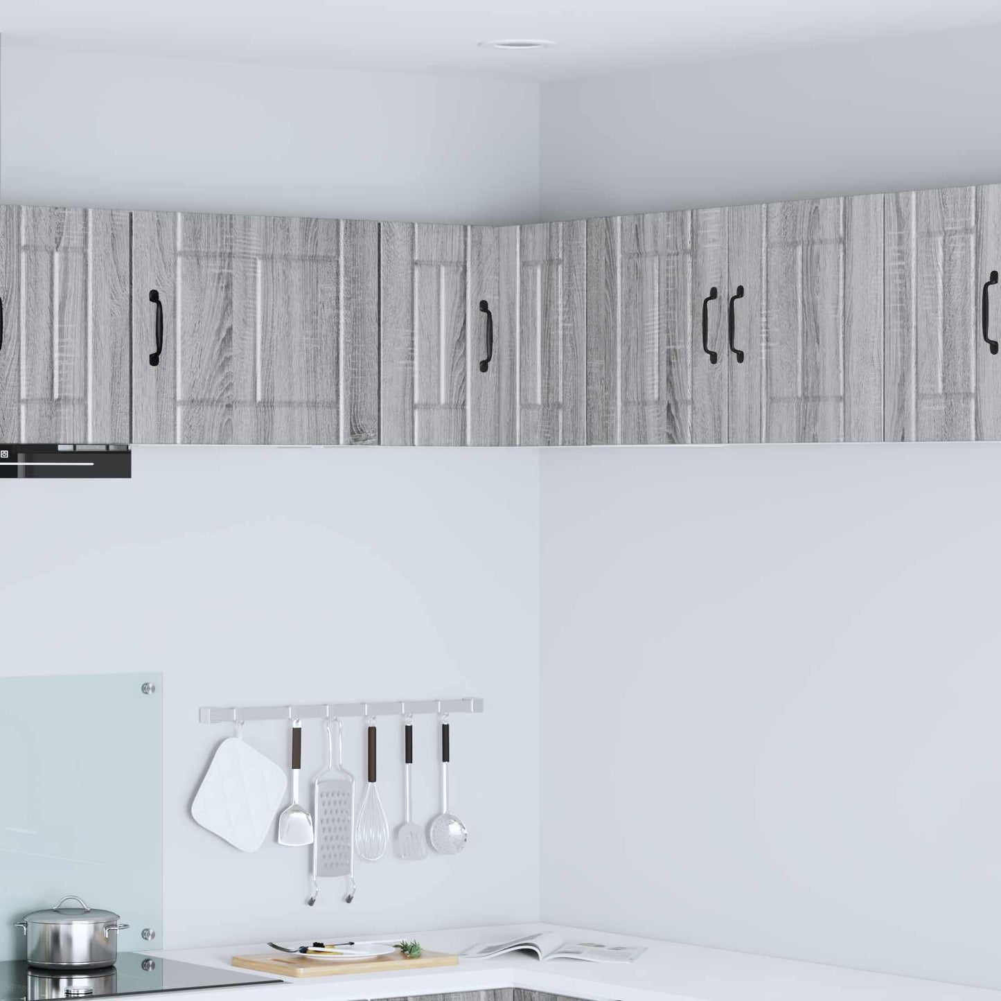 Wand-Eckschrank LUCCA Graues Sonoma 57 x 57 x 40 cm