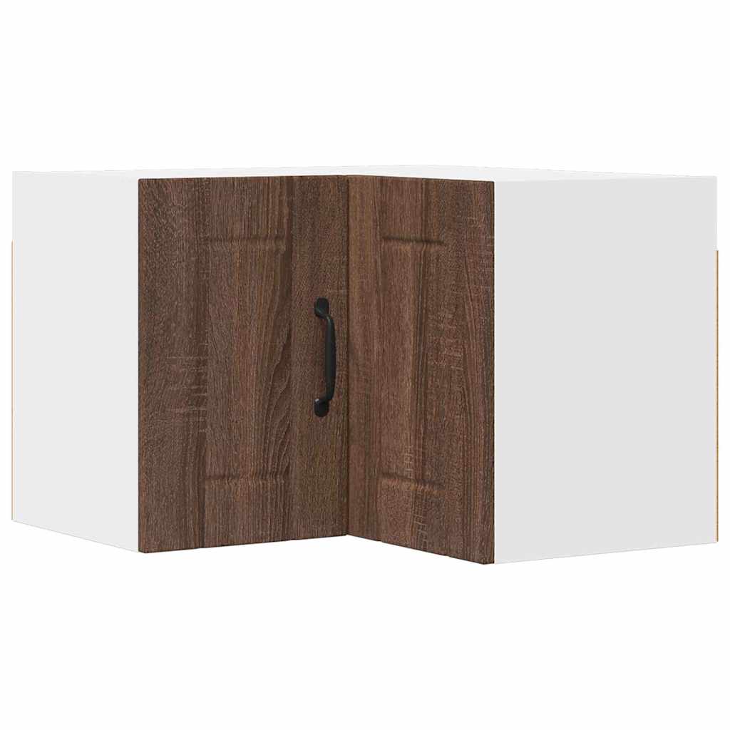 Küchenhängeschrank mit Regal Braun Eichen-Optik 57 x 57 x 40 cm