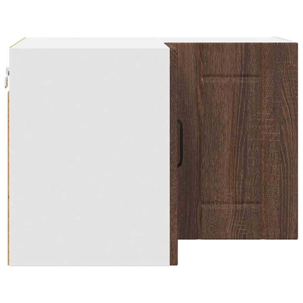 Küchenhängeschrank mit Regal Braun Eichen-Optik 57 x 57 x 40 cm