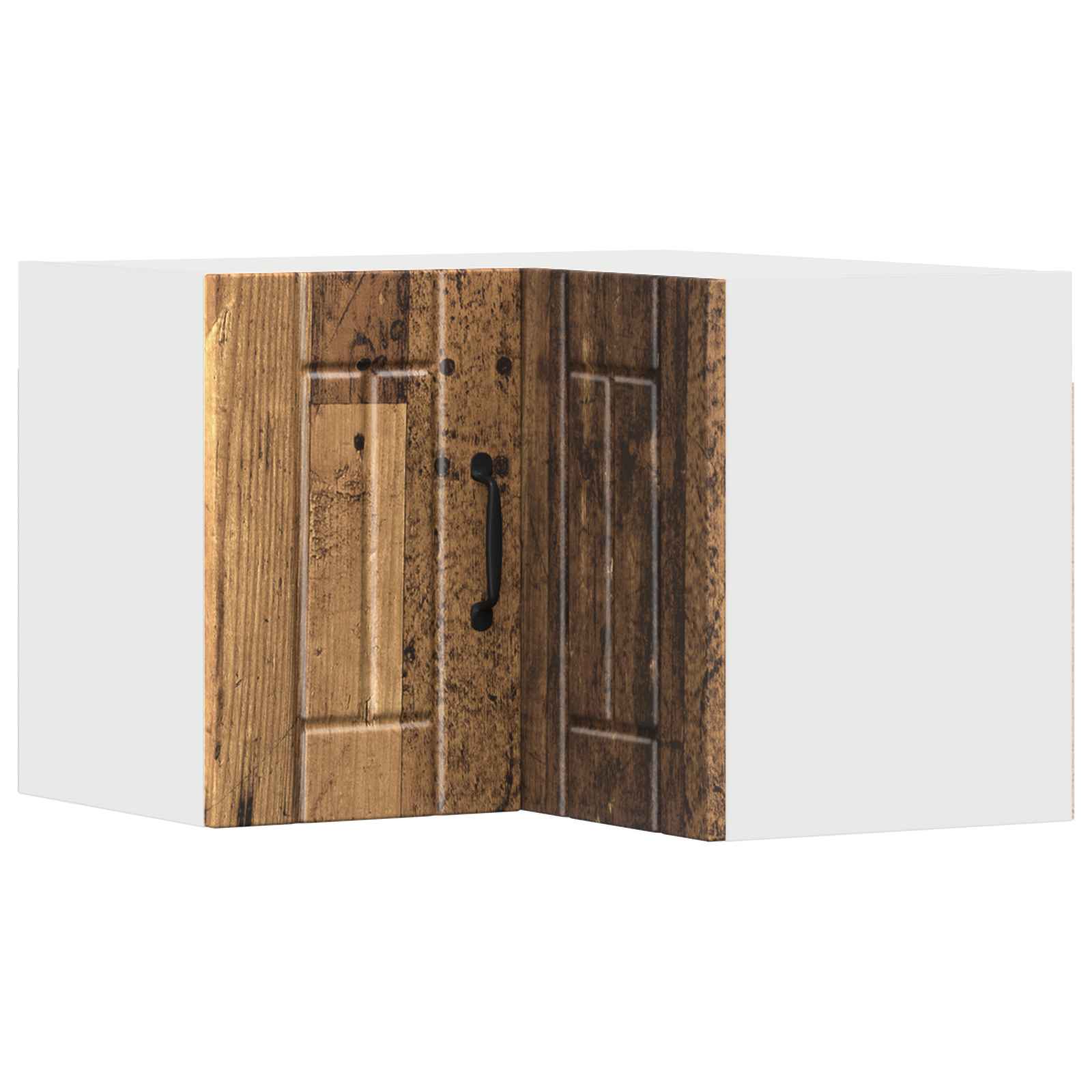 Wand-Eckschrank LUCCA Altholz 57 x 57 x 40 cm Holzwerkstoff