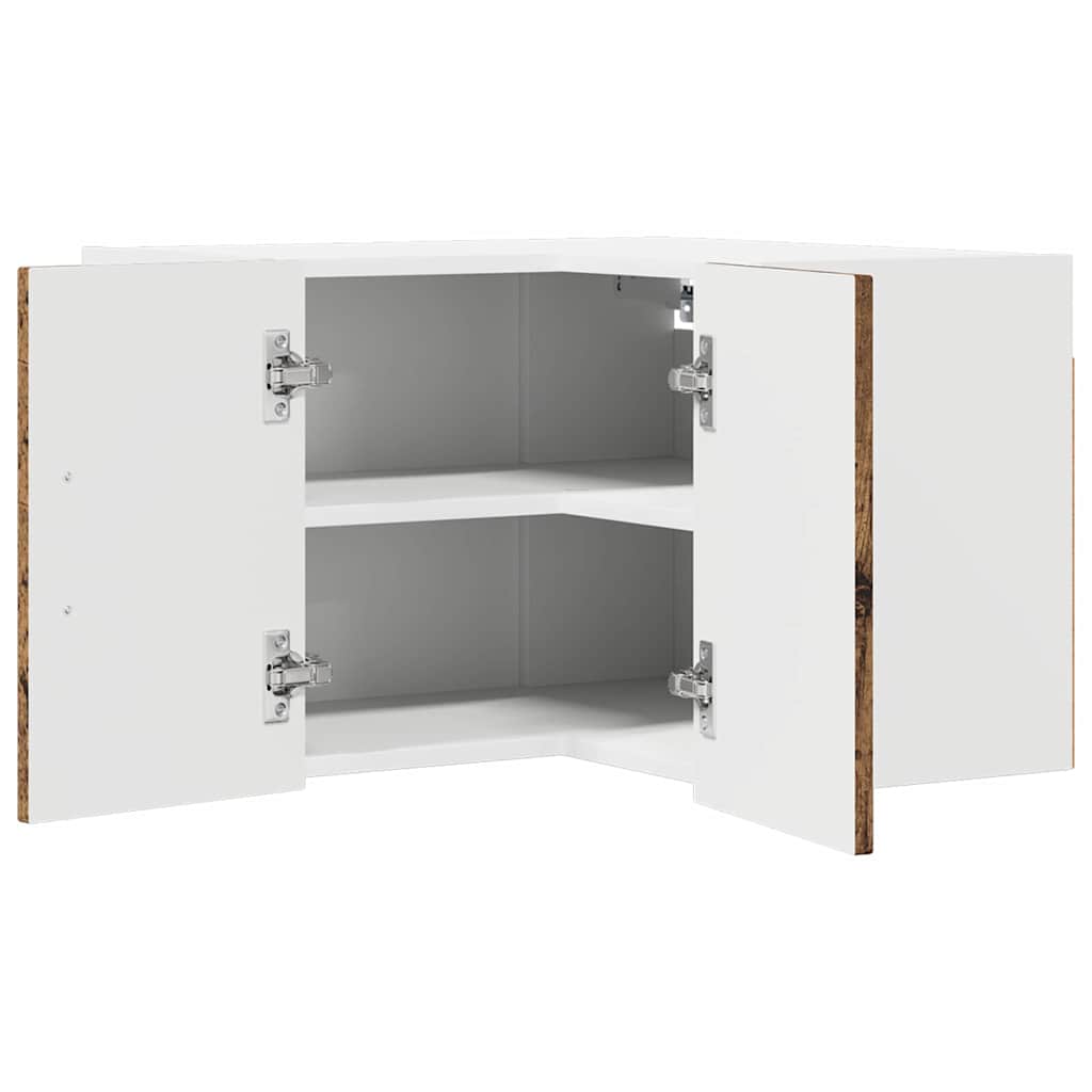 Wand-Eckschrank LUCCA Altholz 57 x 57 x 40 cm Holzwerkstoff