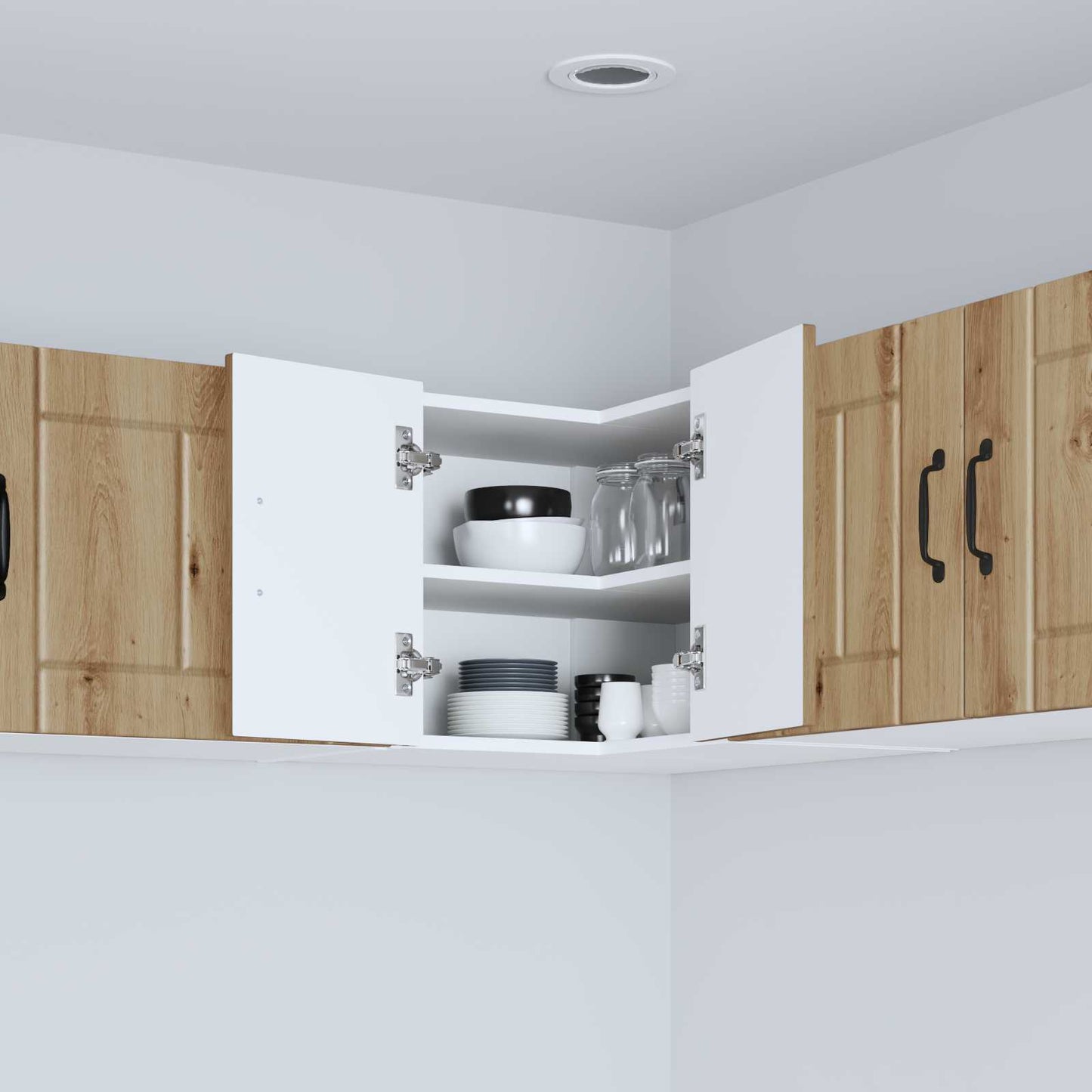 Wand-Eckschrank LUCCA Artisan-Eiche 57 x 57 x 40 cm