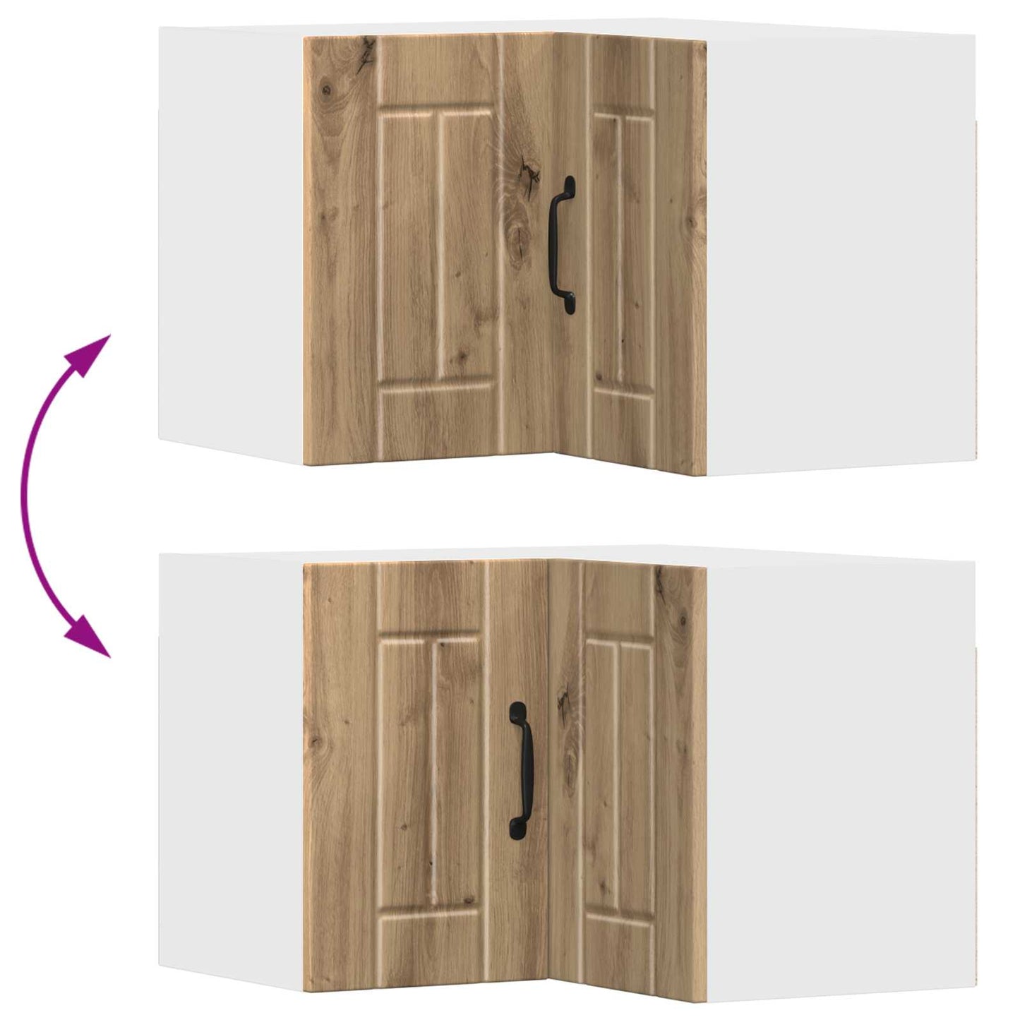 Wand-Eckschrank LUCCA Artisan-Eiche 57 x 57 x 40 cm