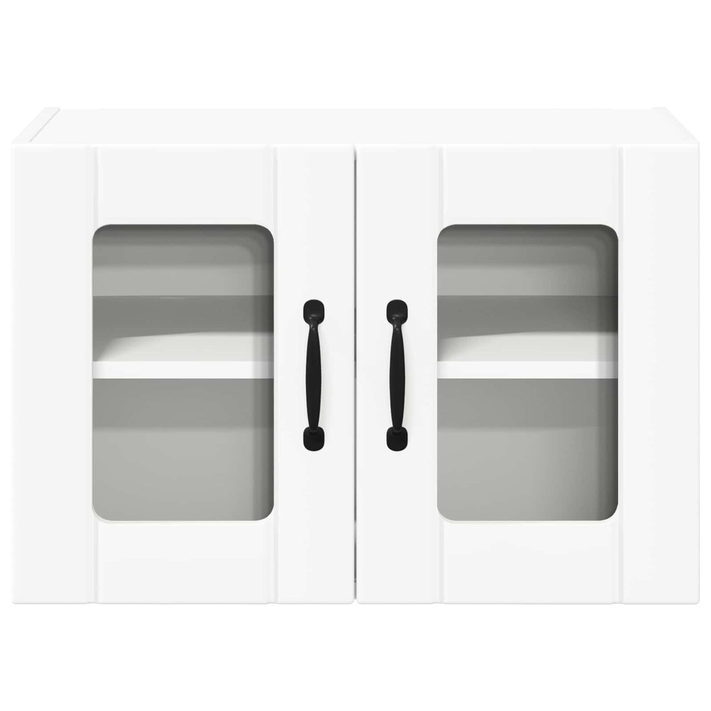 Wandglas-Schrank LUCCA 2 stk. Weiß Holzwerkstoff
