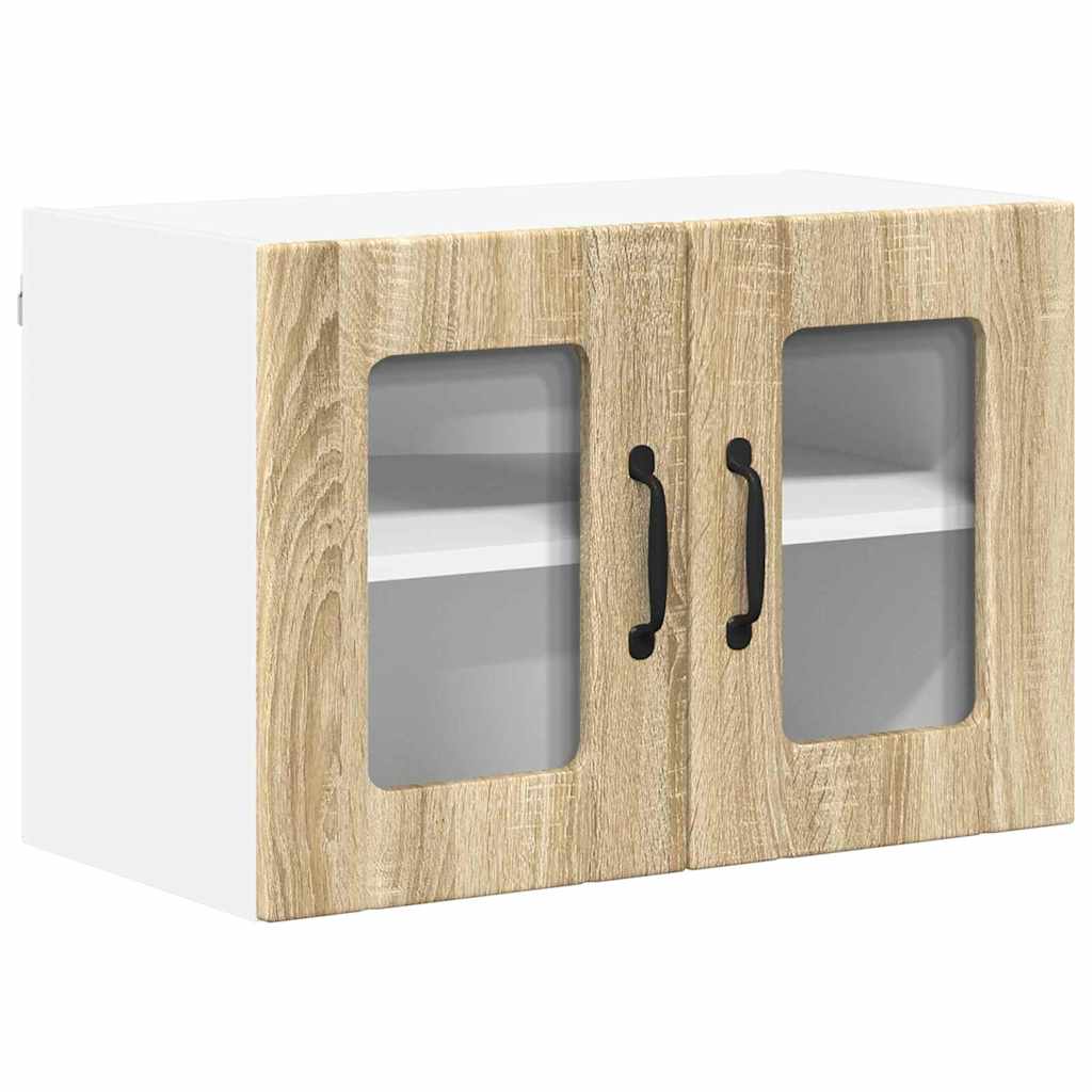 Küchenhängeschrank mit Regal 2 pcs Sonoma-Eiche 60 x 31 x 40 cm