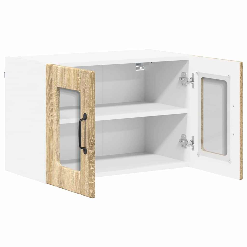 Küchenhängeschrank mit Regal 2 pcs Sonoma-Eiche 60 x 31 x 40 cm