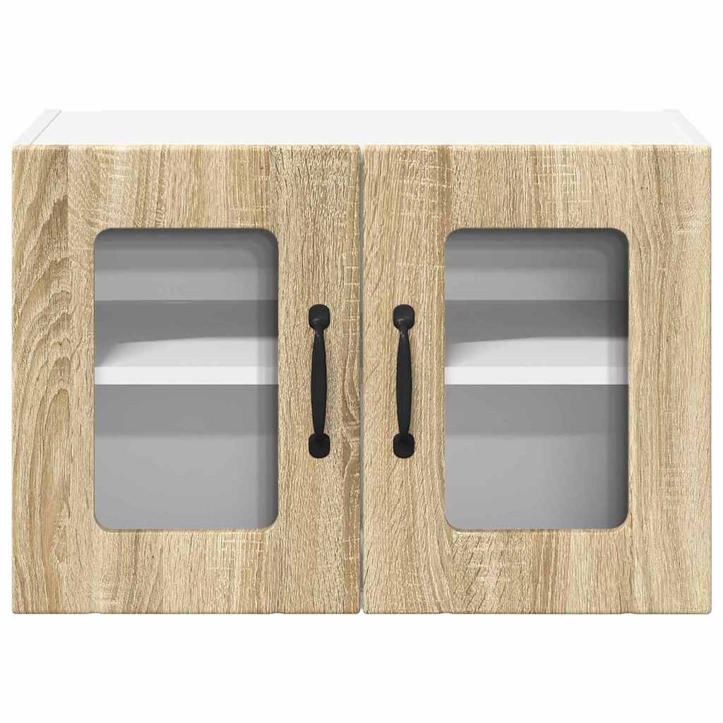 Küchenhängeschrank mit Regal 2 pcs Sonoma-Eiche 60 x 31 x 40 cm
