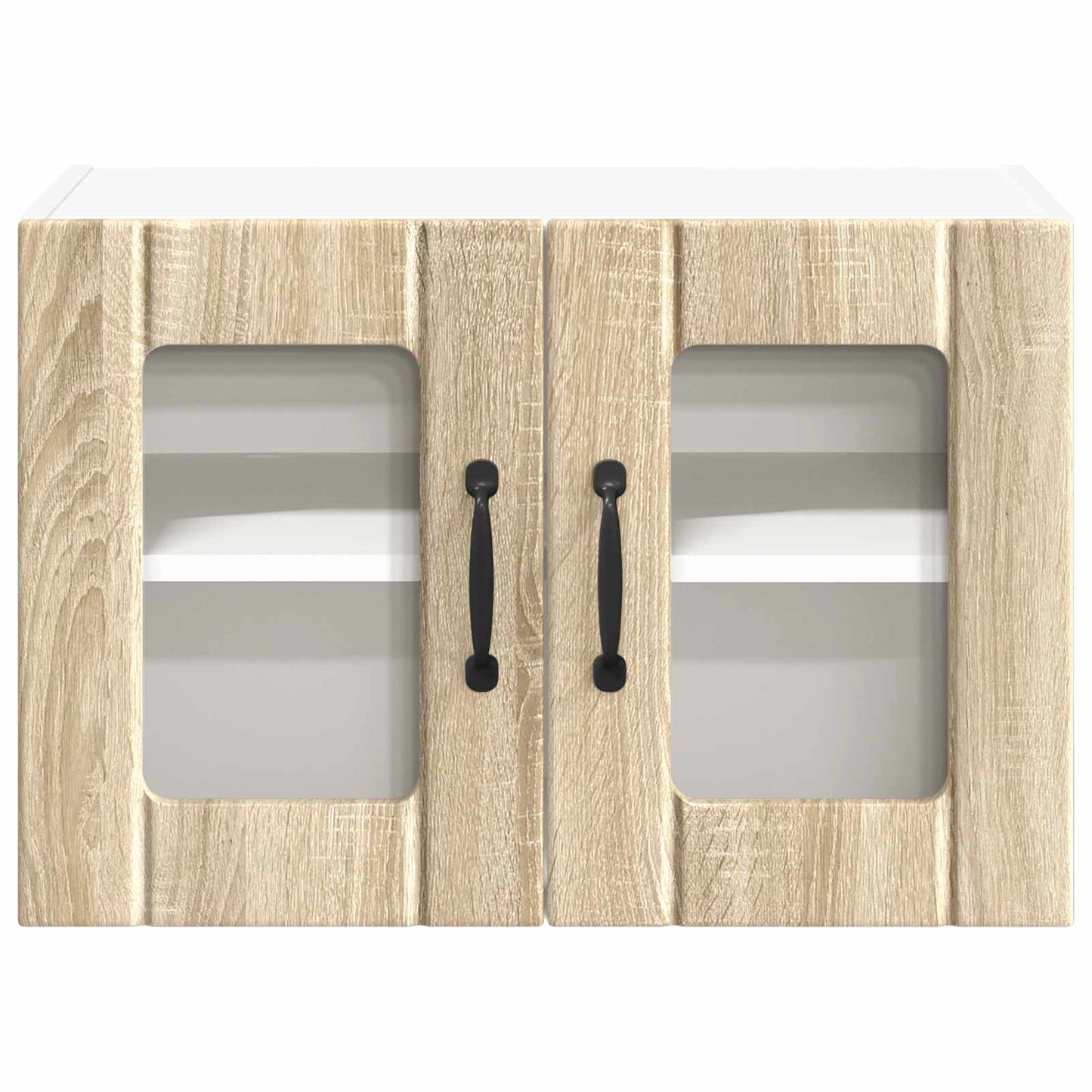 Wandglas-Schrank LUCCA 2 stk. Sonoma-Eiche Holzwerkstoff