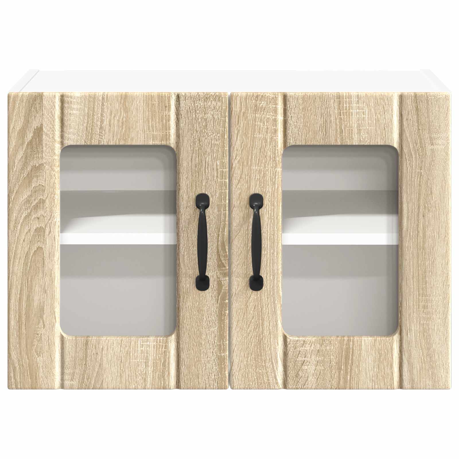 Wandglas-Schrank LUCCA 2 stk. Sonoma-Eiche Holzwerkstoff