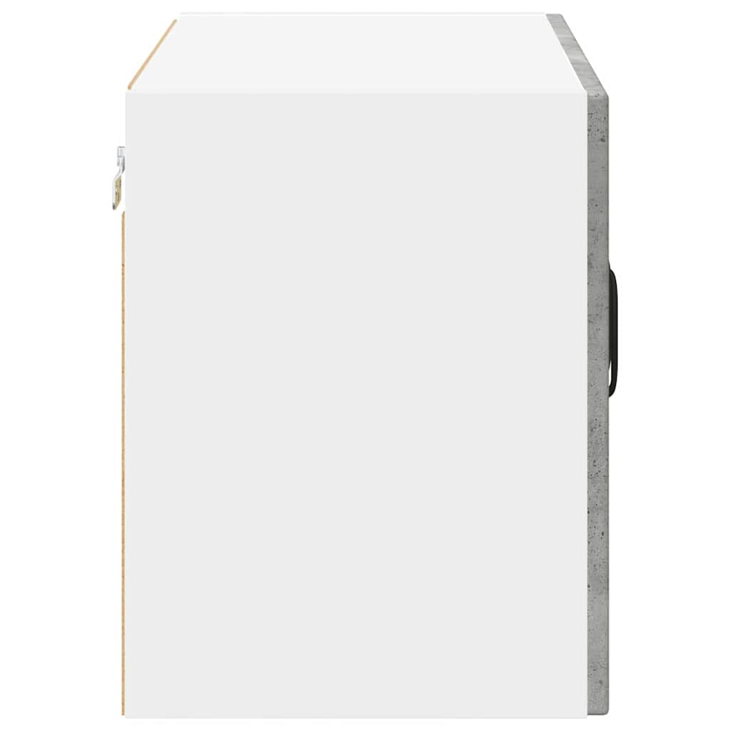 Küchenhängeschrank mit Regal 2 pcs Beton Grau 60 x 31 x 40 cm