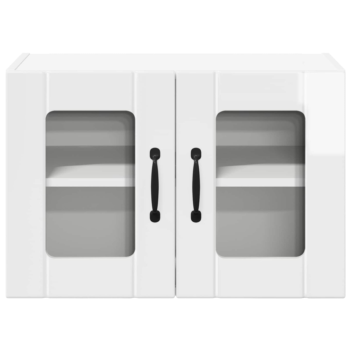 Wandglas-Schrank LUCCA Hochglanz Weiß 60 x 31 x 40 cm