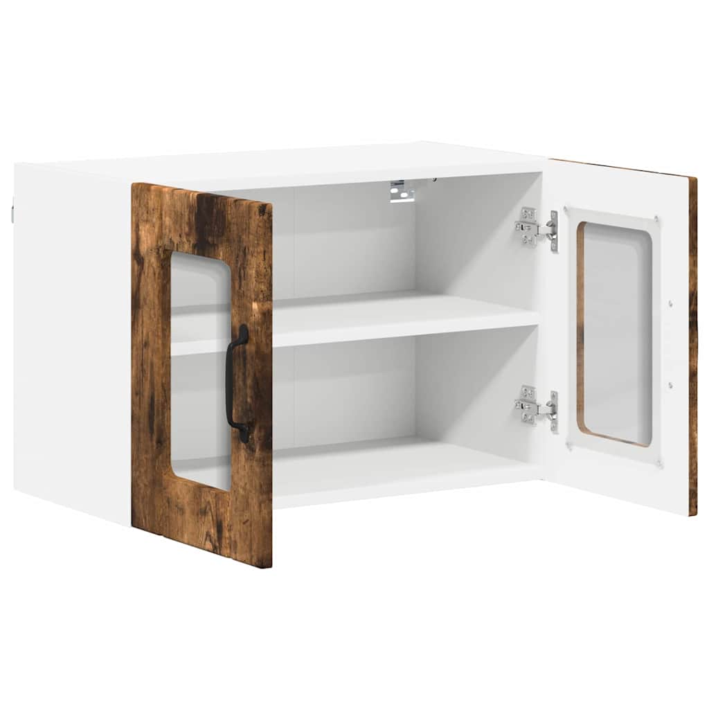 Küchenhängeschrank mit Regal Geräucherte Eiche 60 x 31 x 40 cm