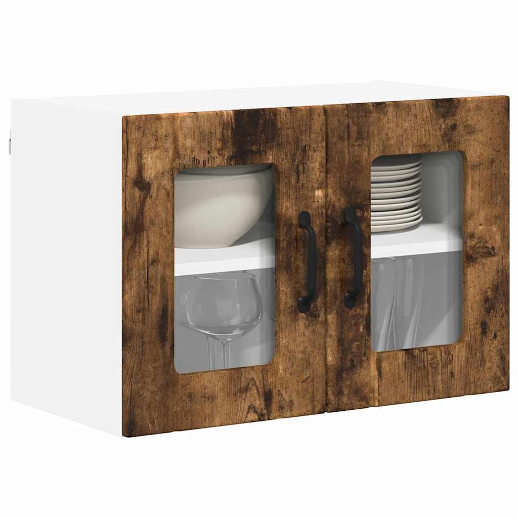 Küchenhängeschrank mit Regal Geräucherte Eiche 60 x 31 x 40 cm