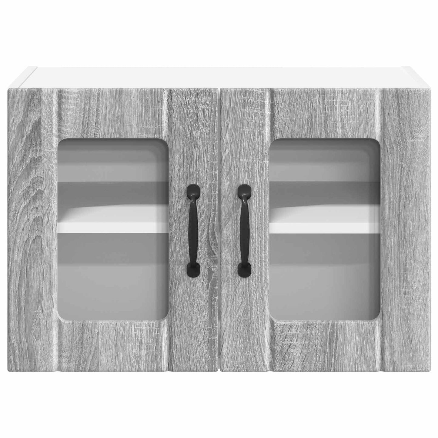 Wandglas-Schrank LUCCA 2 stk. Graues Sonoma Holzwerkstoff