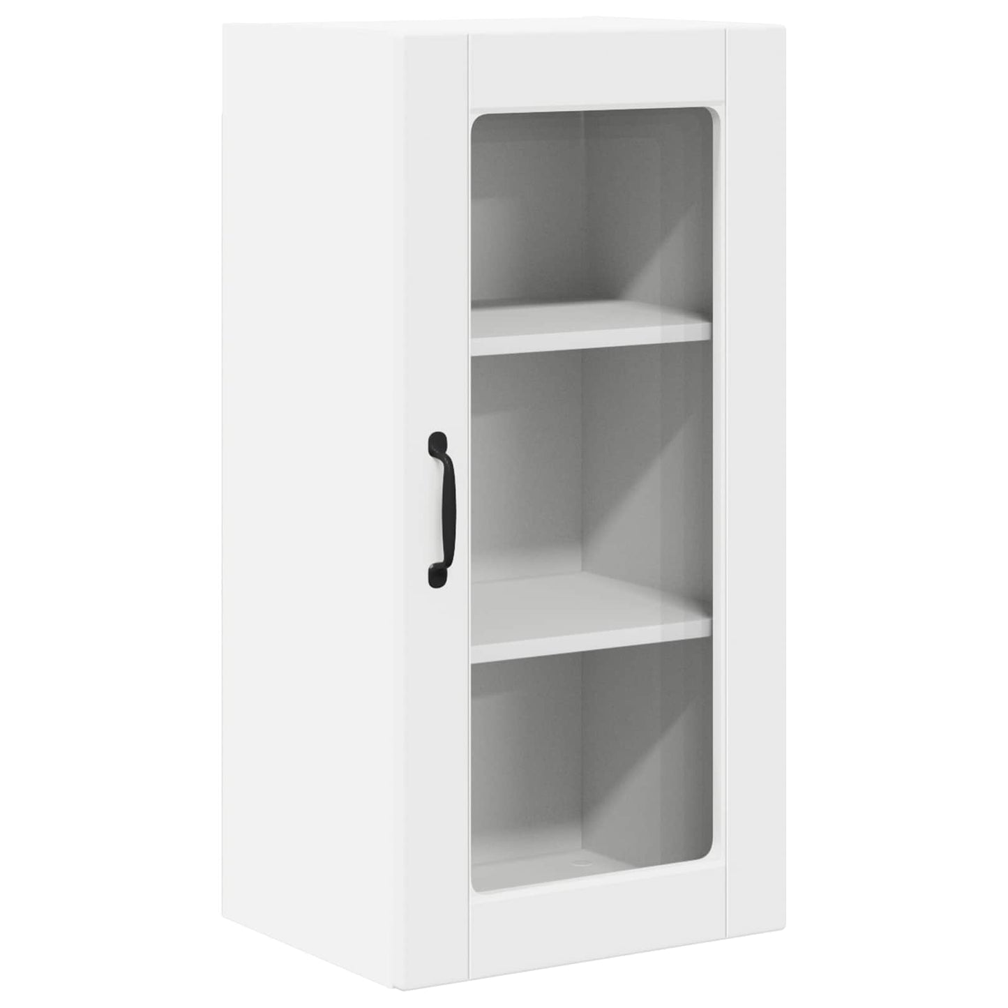 Wandglas-Schrank LUCCA 2 stk. Weiß Holzwerkstoff