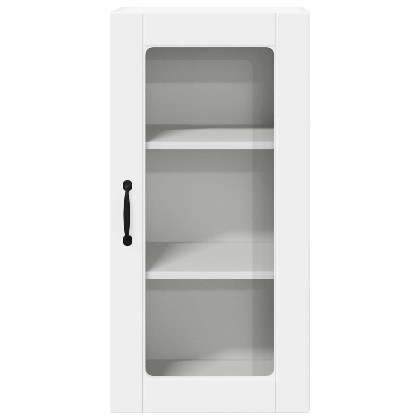 Wandglas-Schrank LUCCA 2 stk. Weiß Holzwerkstoff