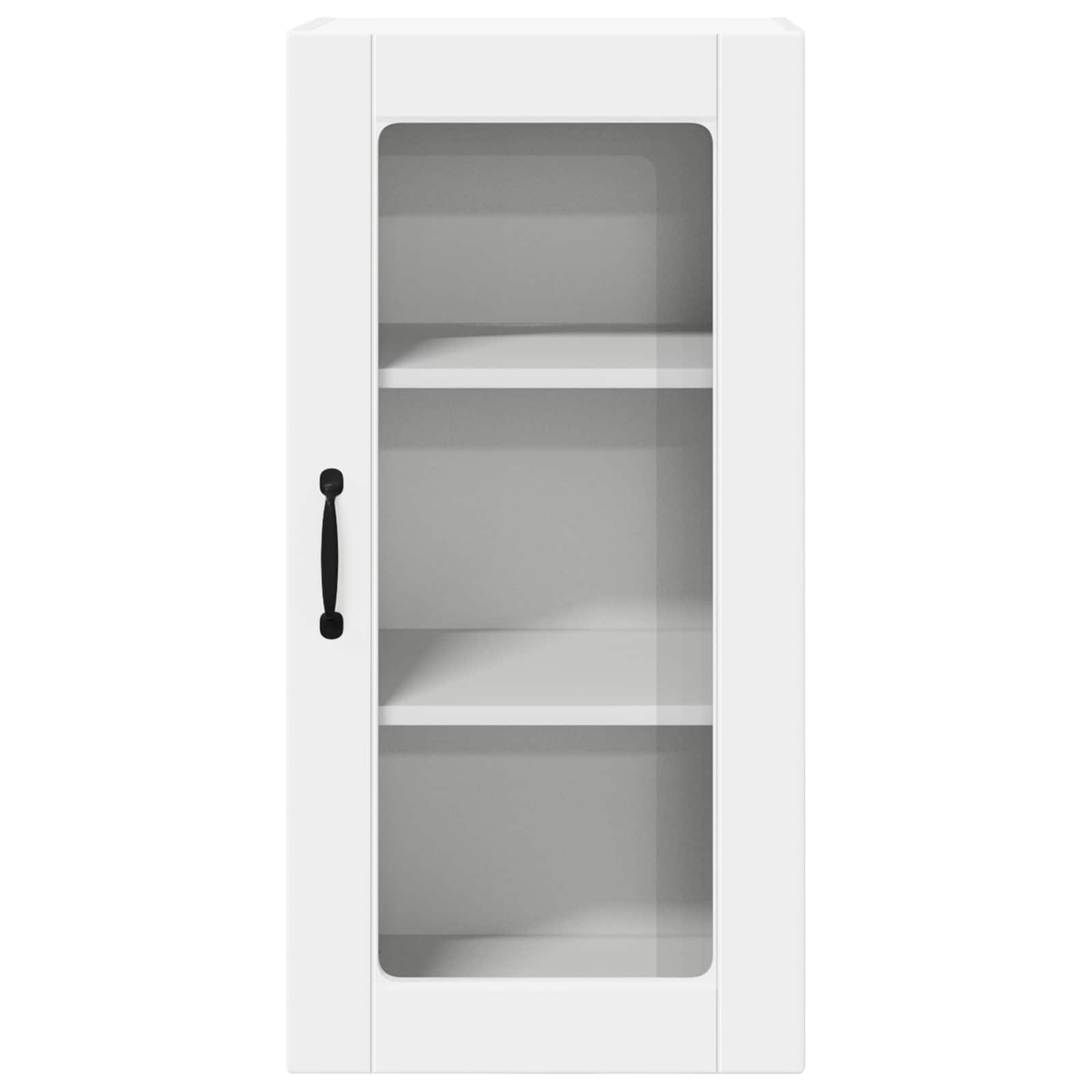 Wandglas-Schrank LUCCA 2 stk. Weiß Holzwerkstoff