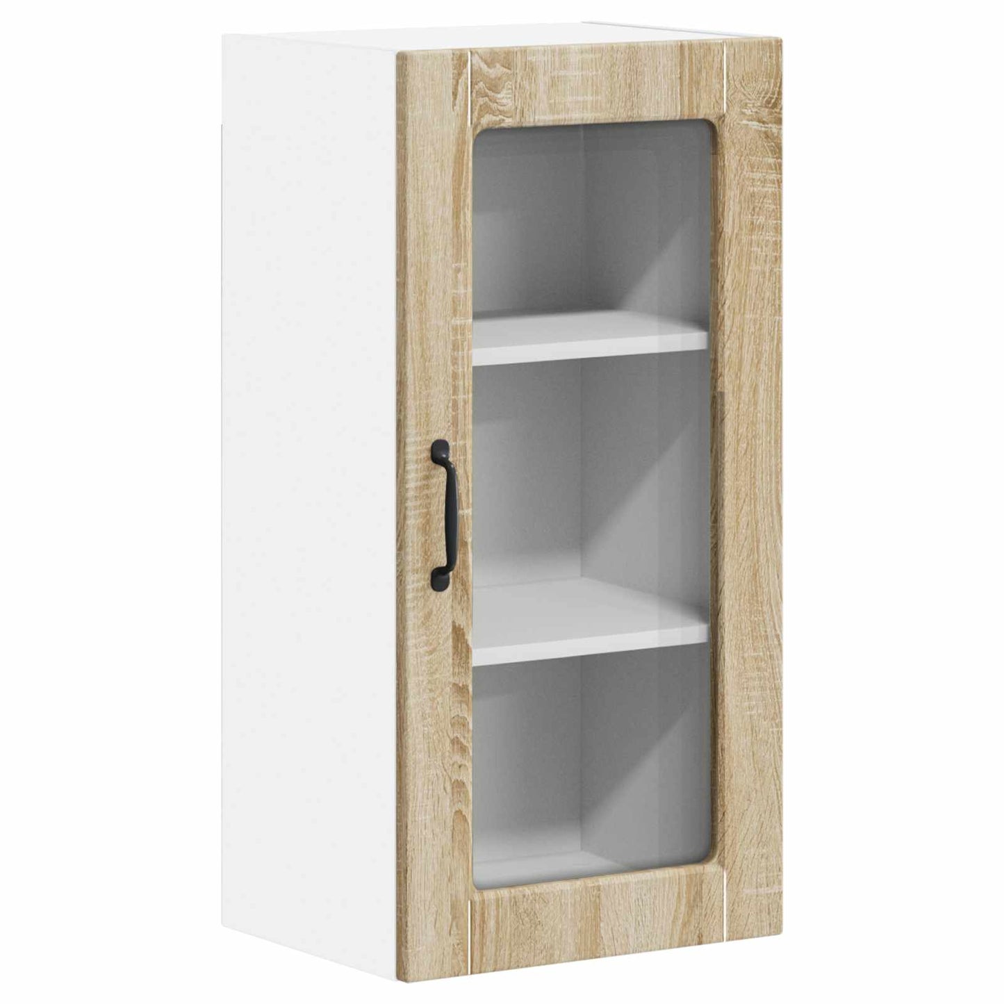 Wandglas-Schrank LUCCA Sonoma-Eiche 40 x 31 x 80 cm