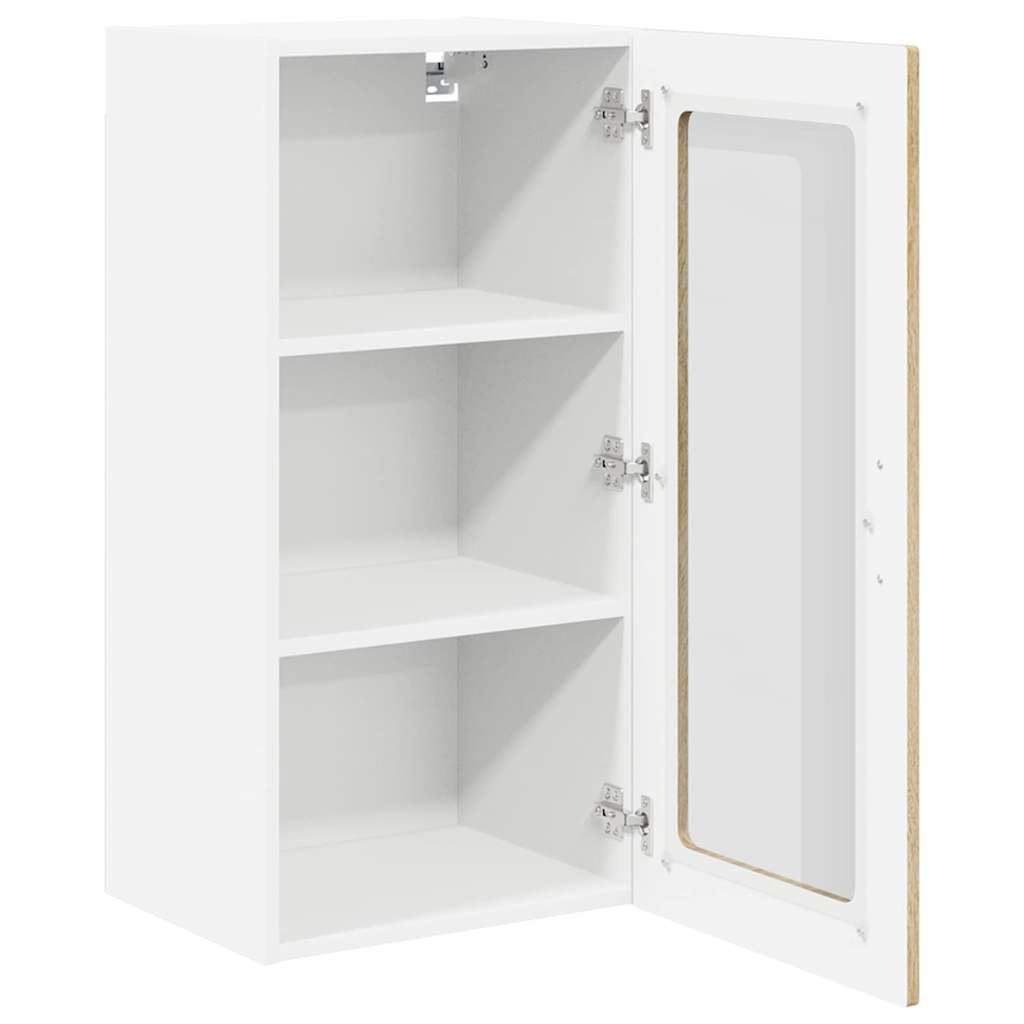 Wandglas-Schrank LUCCA Sonoma-Eiche 40 x 31 x 80 cm