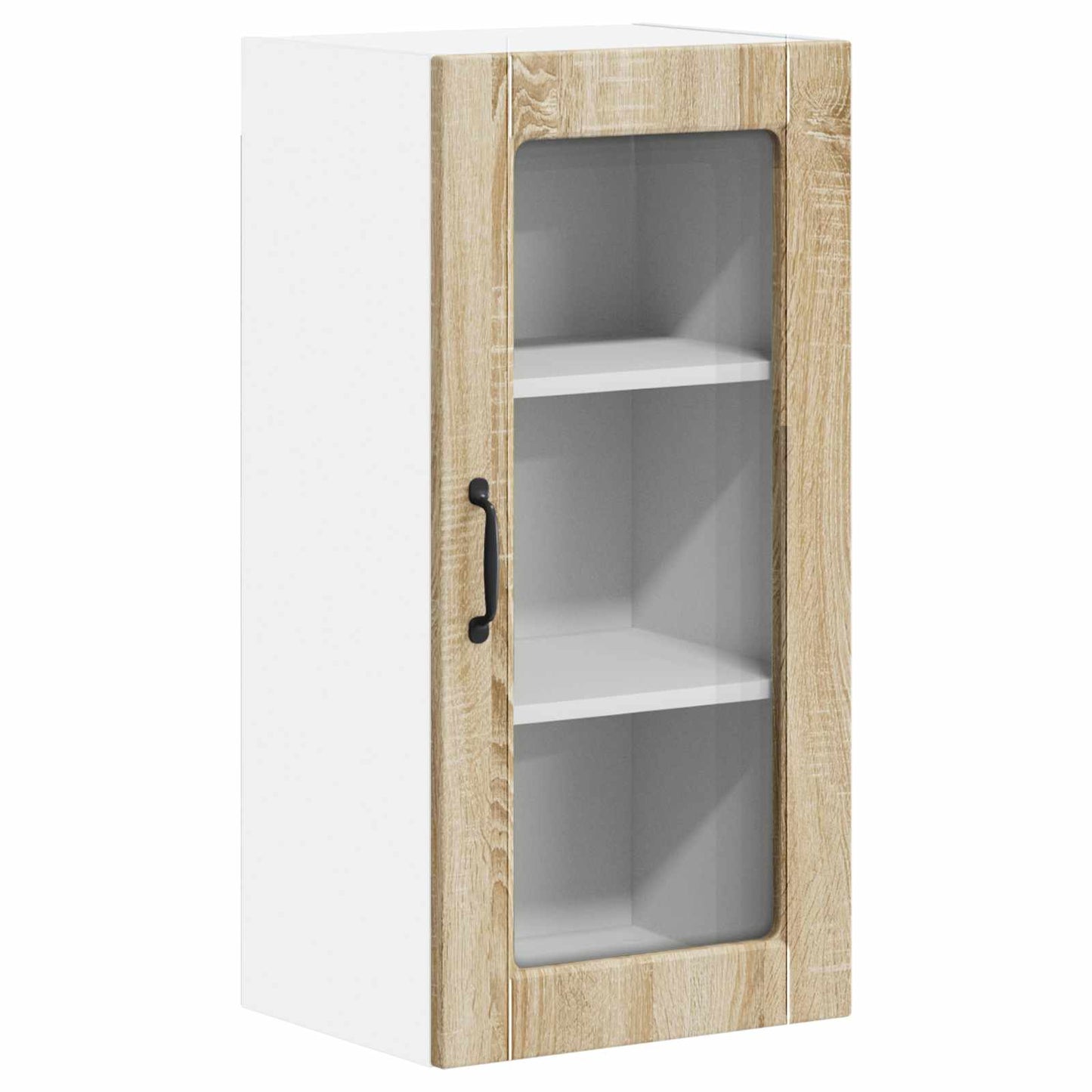 Wandglas-Schrank LUCCA 2 stk. Sonoma-Eiche Holzwerkstoff