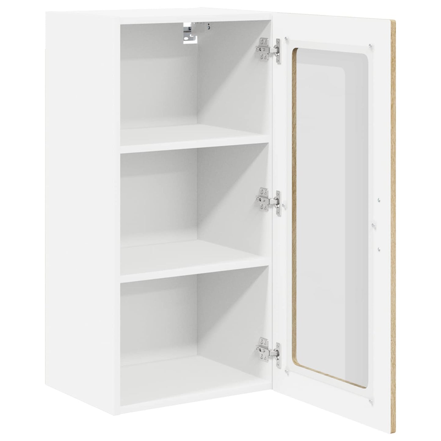 Wandglas-Schrank LUCCA 2 stk. Sonoma-Eiche Holzwerkstoff