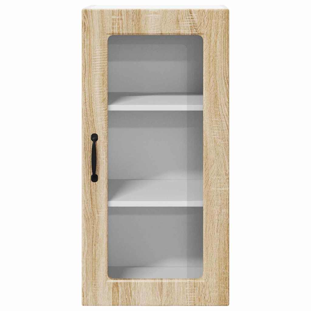 Küchenhängeschrank mit Regal 2 pcs Sonoma-Eiche 40 x 31 x 80 cm