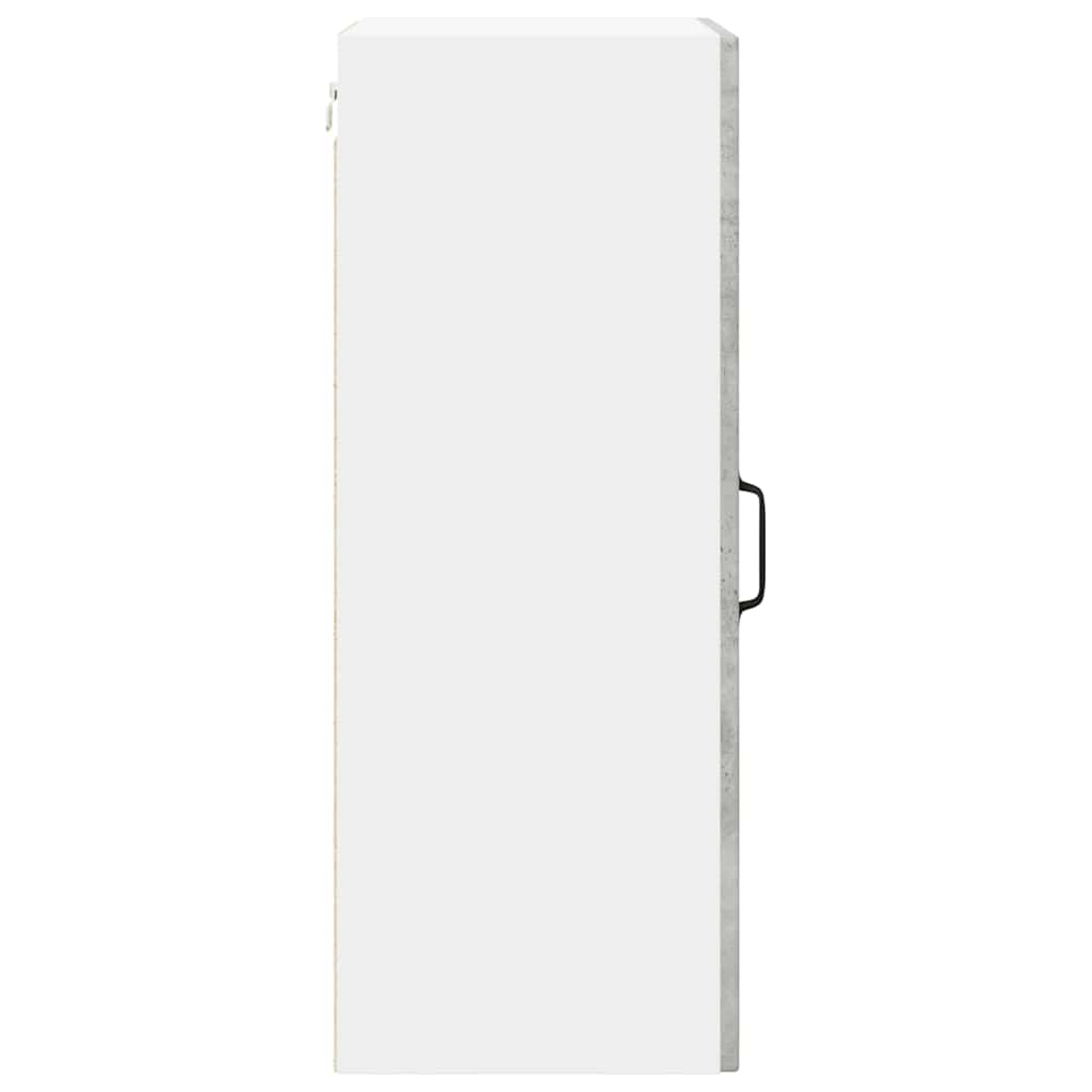 Küchenhängeschrank mit Regal 2 pcs Beton Grau 40 x 31 x 80 cm