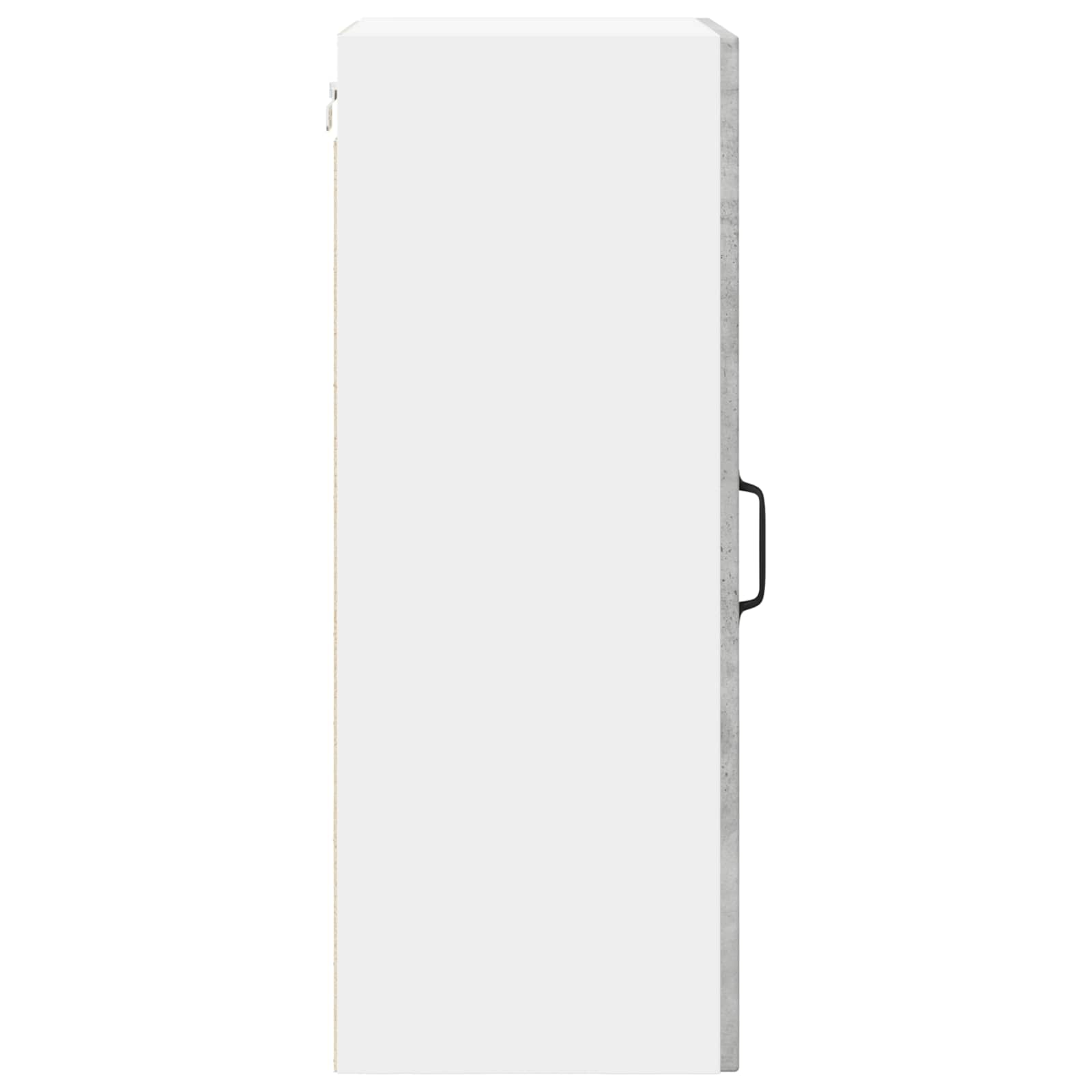 Wandglas-Schrank LUCCA 2 stk. Betongrau Holzwerkstoff