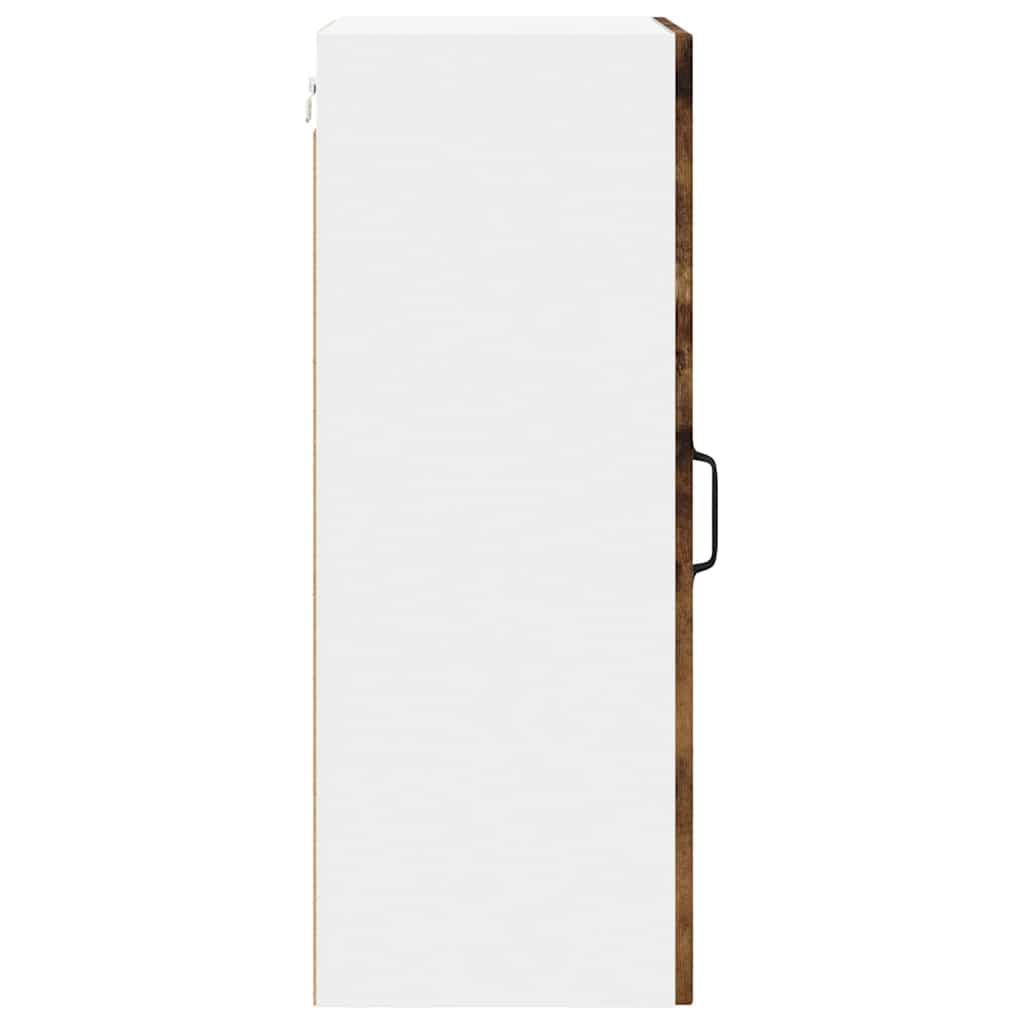 Küchenhängeschrank mit Regal Geräucherte Eiche 40 x 31 x 80 cm