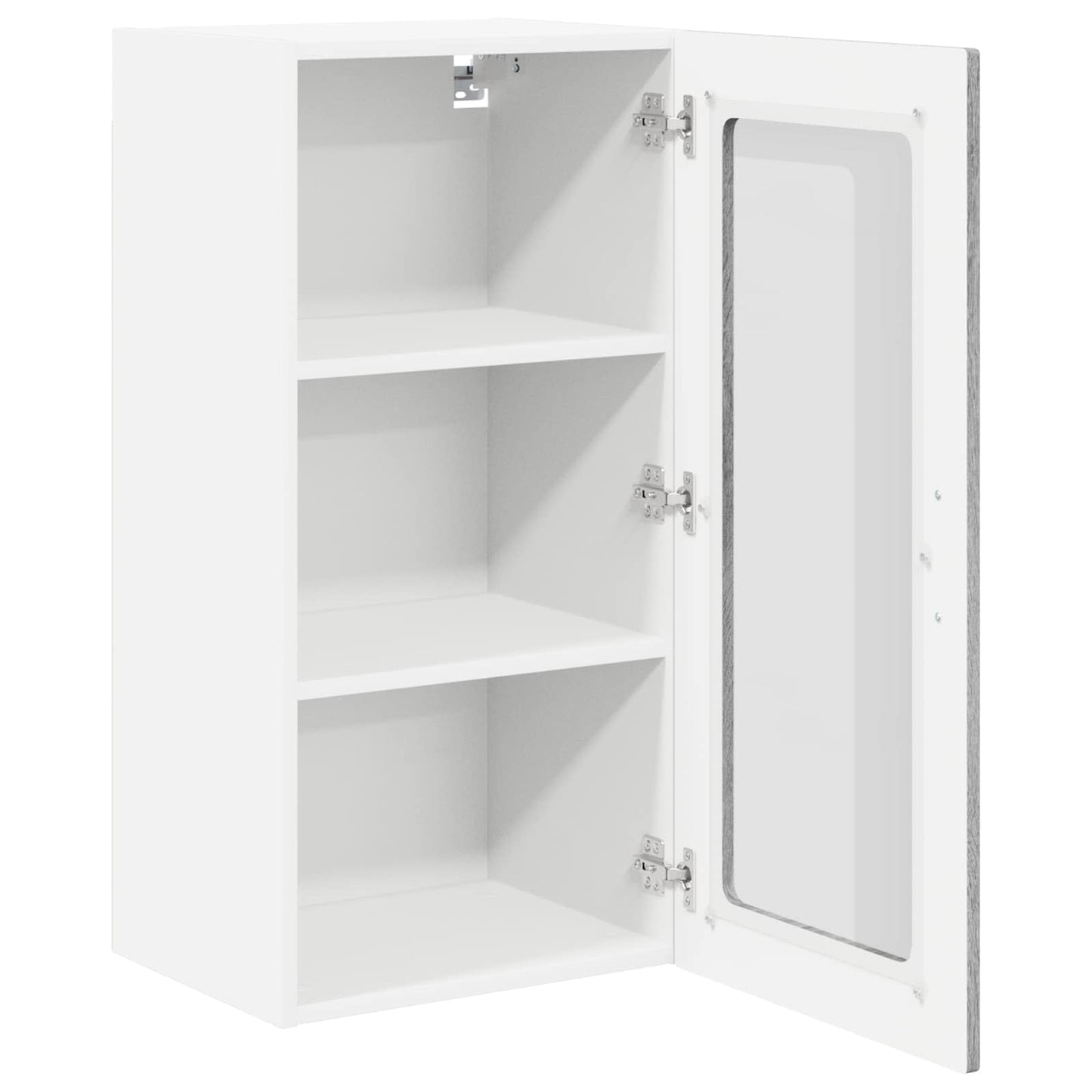 Wandglas-Schrank LUCCA 2 stk. Graues Sonoma Holzwerkstoff