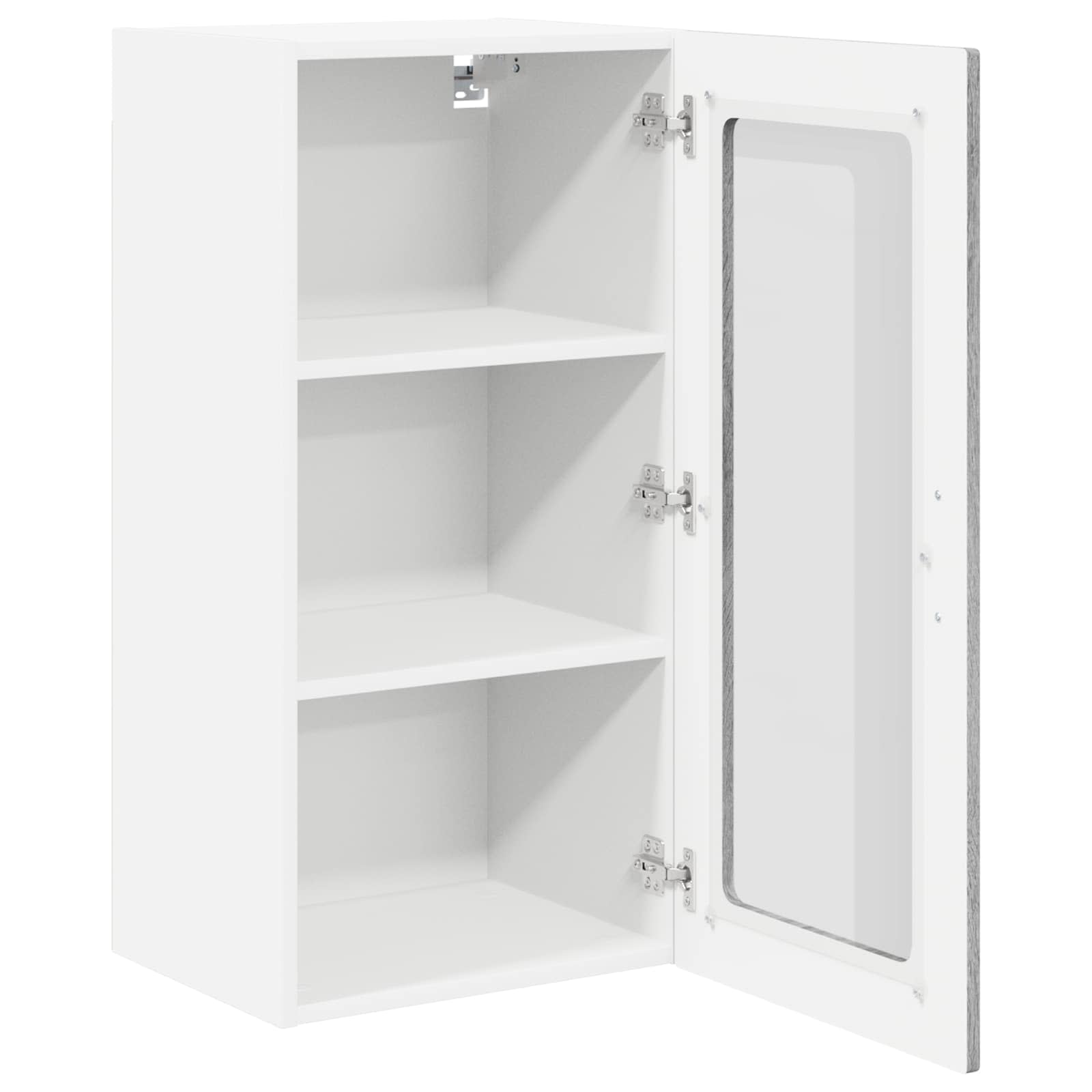 Wandglas-Schrank LUCCA 2 stk. Graues Sonoma Holzwerkstoff
