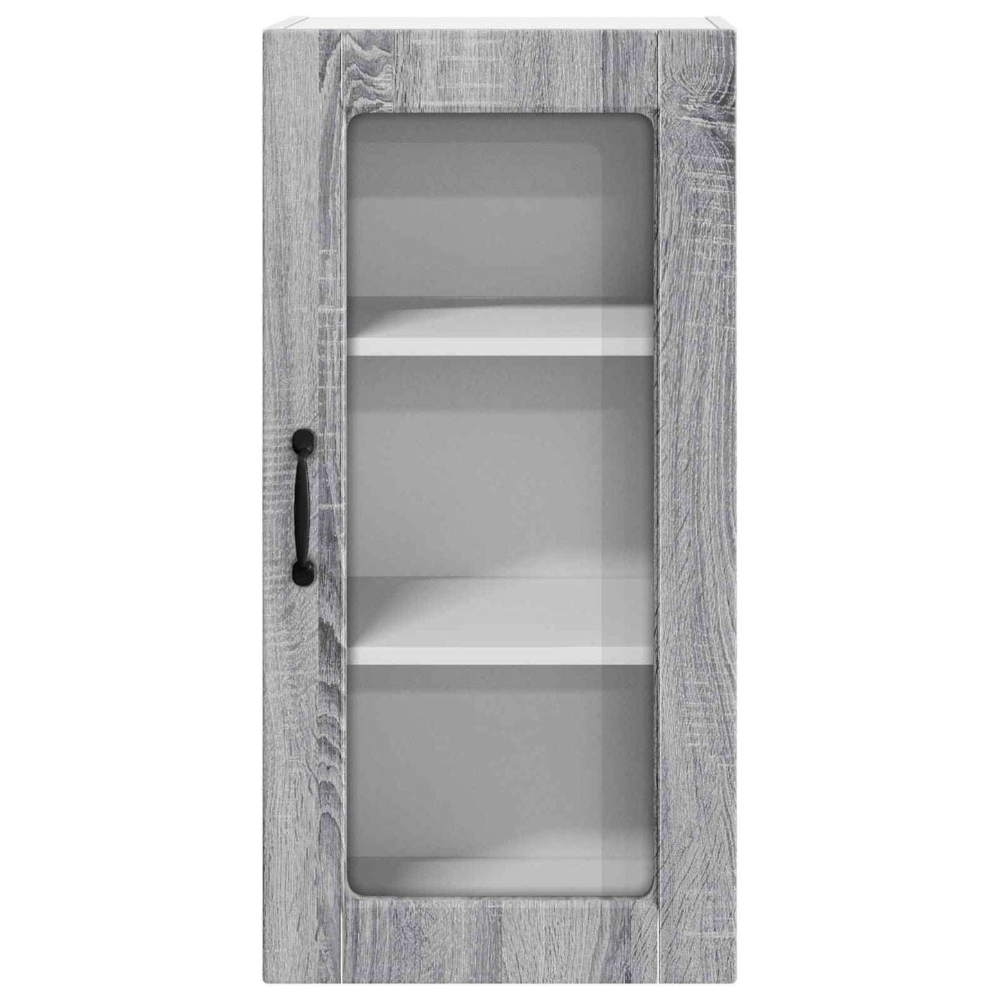 Wandglas-Schrank LUCCA 2 stk. Graues Sonoma Holzwerkstoff