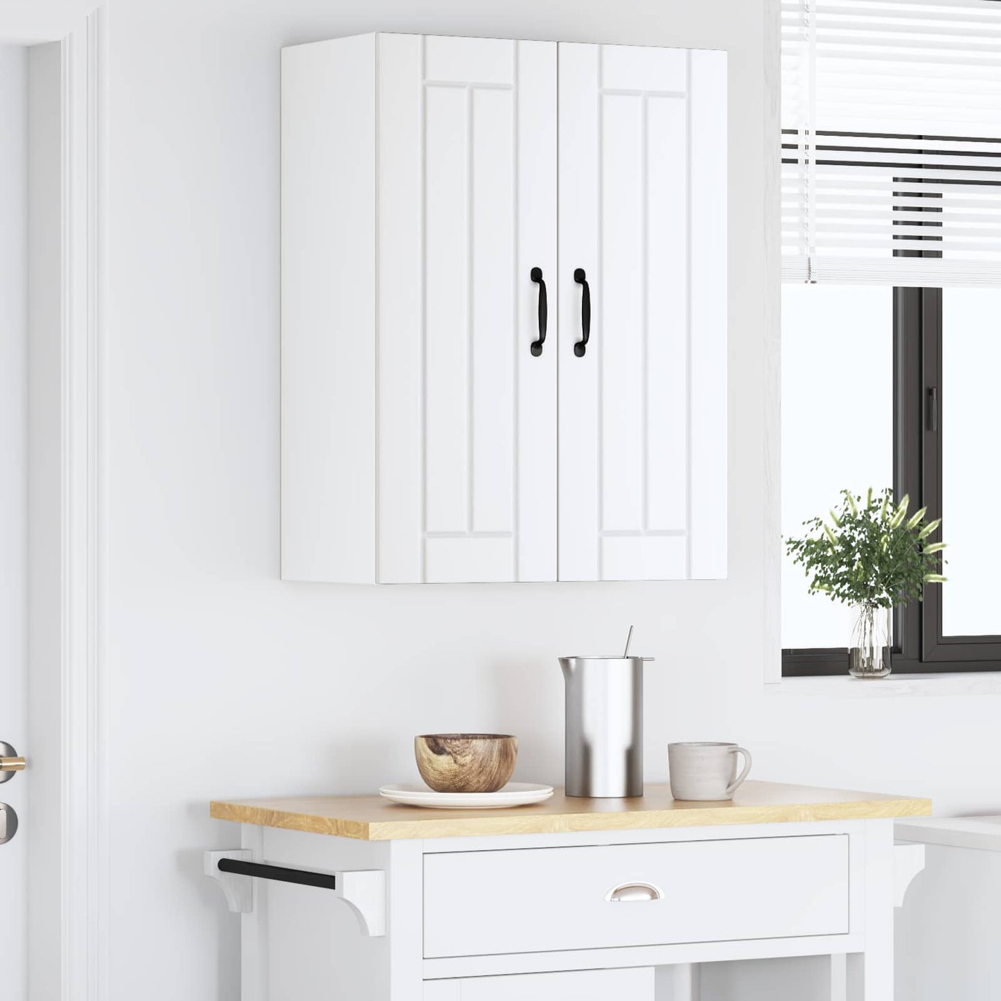 Wandschrank LUCCA 2 stk. Weiß Holzwerkstoff
