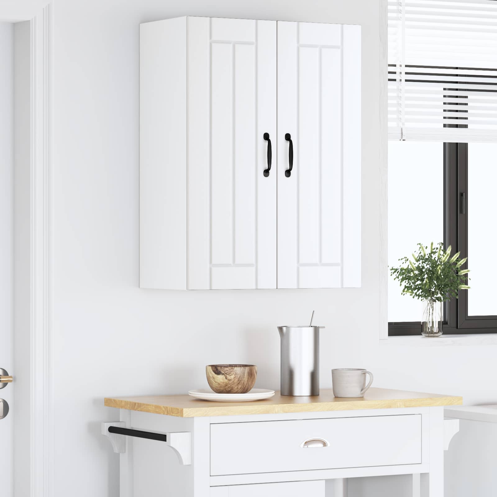 Wandschrank LUCCA 2 stk. Weiß Holzwerkstoff
