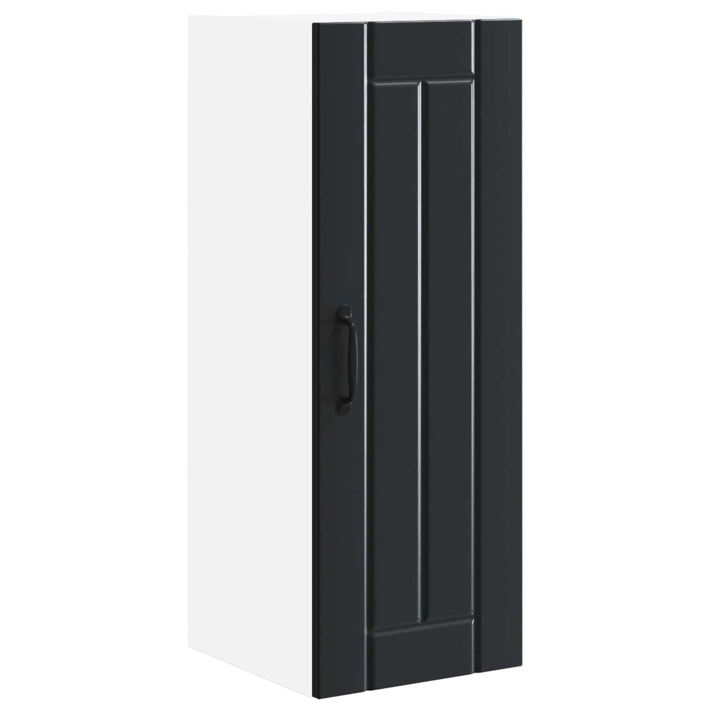 Wandschrank LUCCA 2 stk. Schwarz Holzwerkstoff