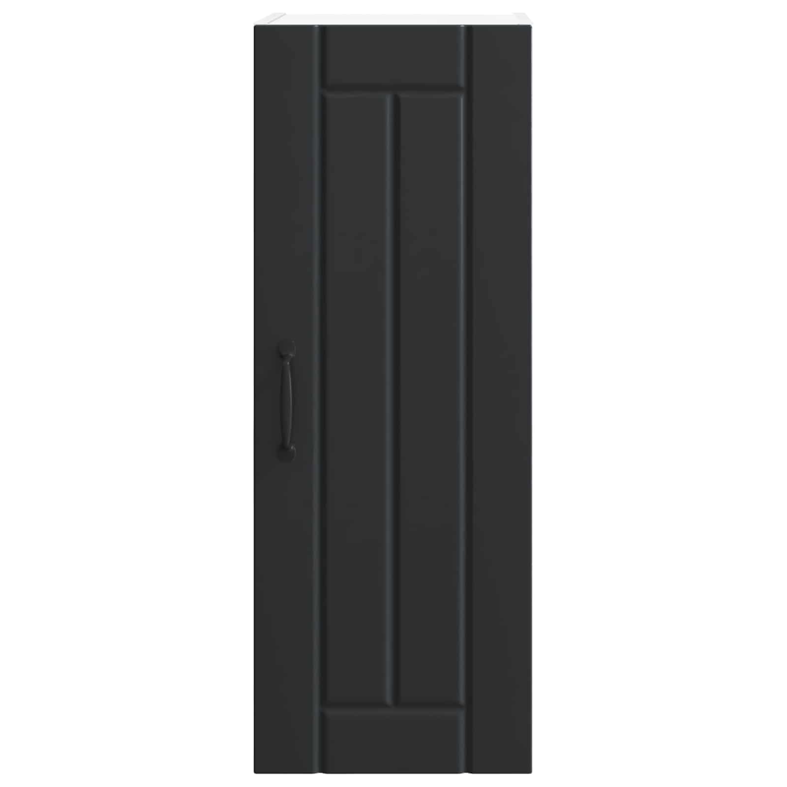 Wandschrank LUCCA 2 stk. Schwarz Holzwerkstoff