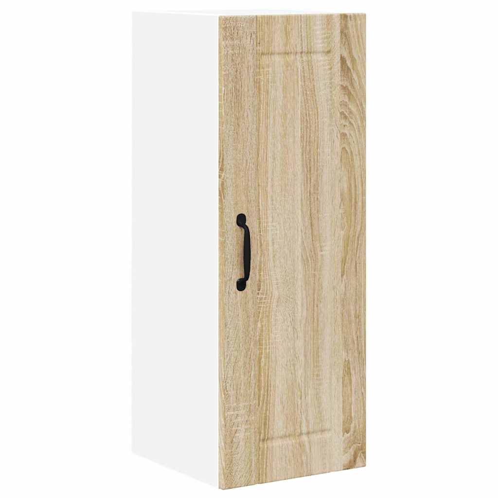 Küchenhängeschrank mit Regal 2 pcs Sonoma-Eiche 30 x 31 x 80 cm