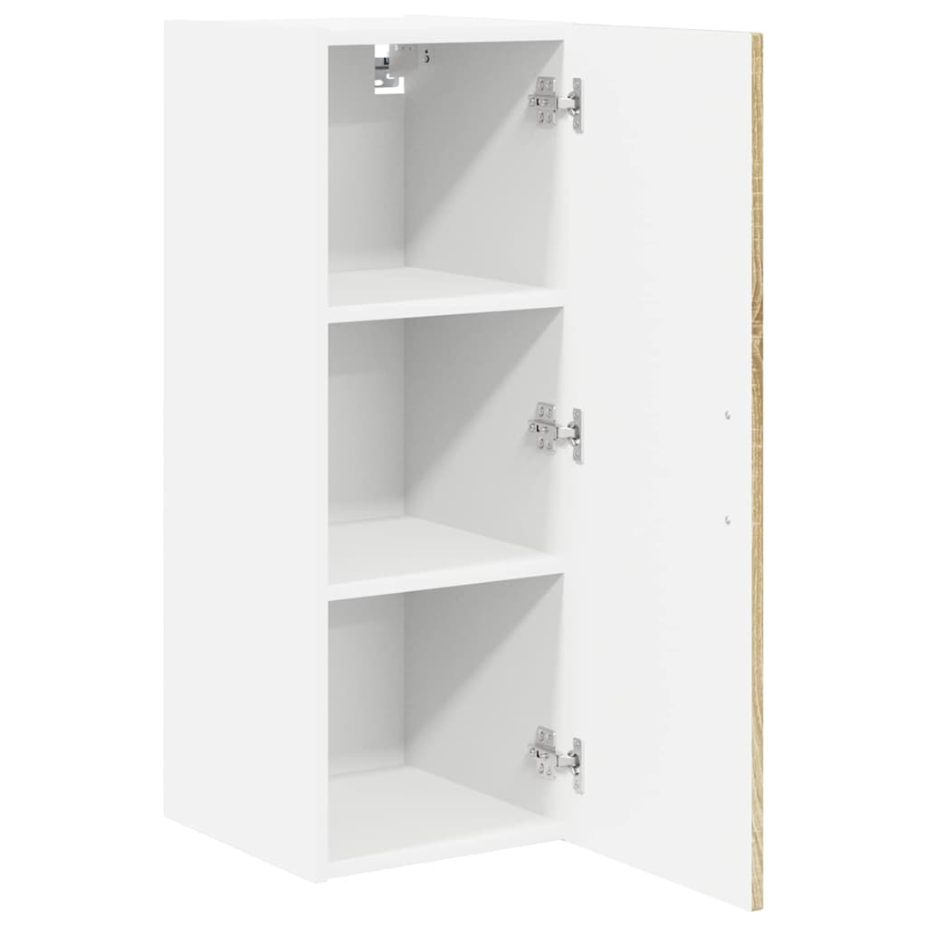 Küchenhängeschrank mit Regal 2 pcs Sonoma-Eiche 30 x 31 x 80 cm