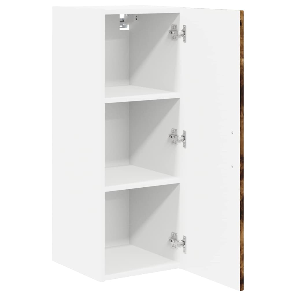 Küchenhängeschrank mit Regal Geräucherte Eiche 30 x 31 x 80 cm